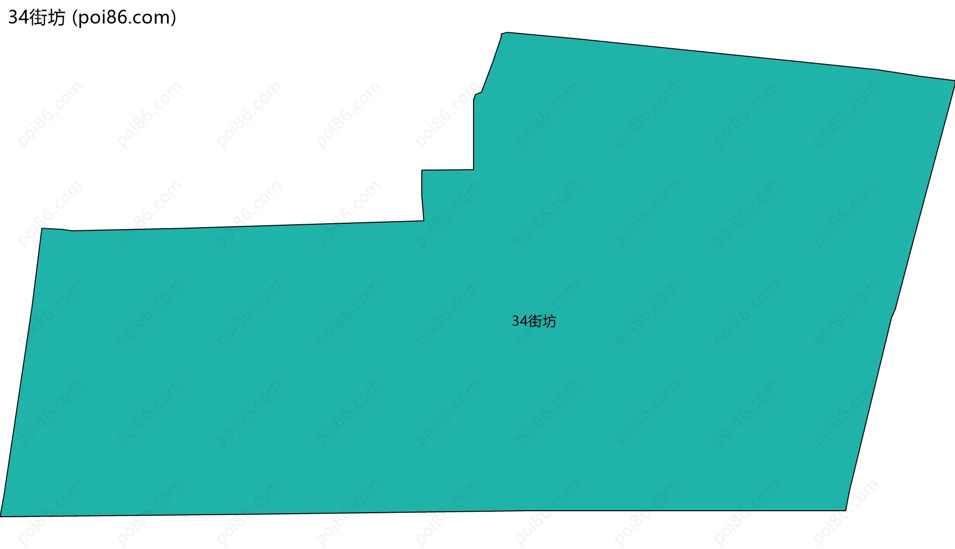34街坊边界地图