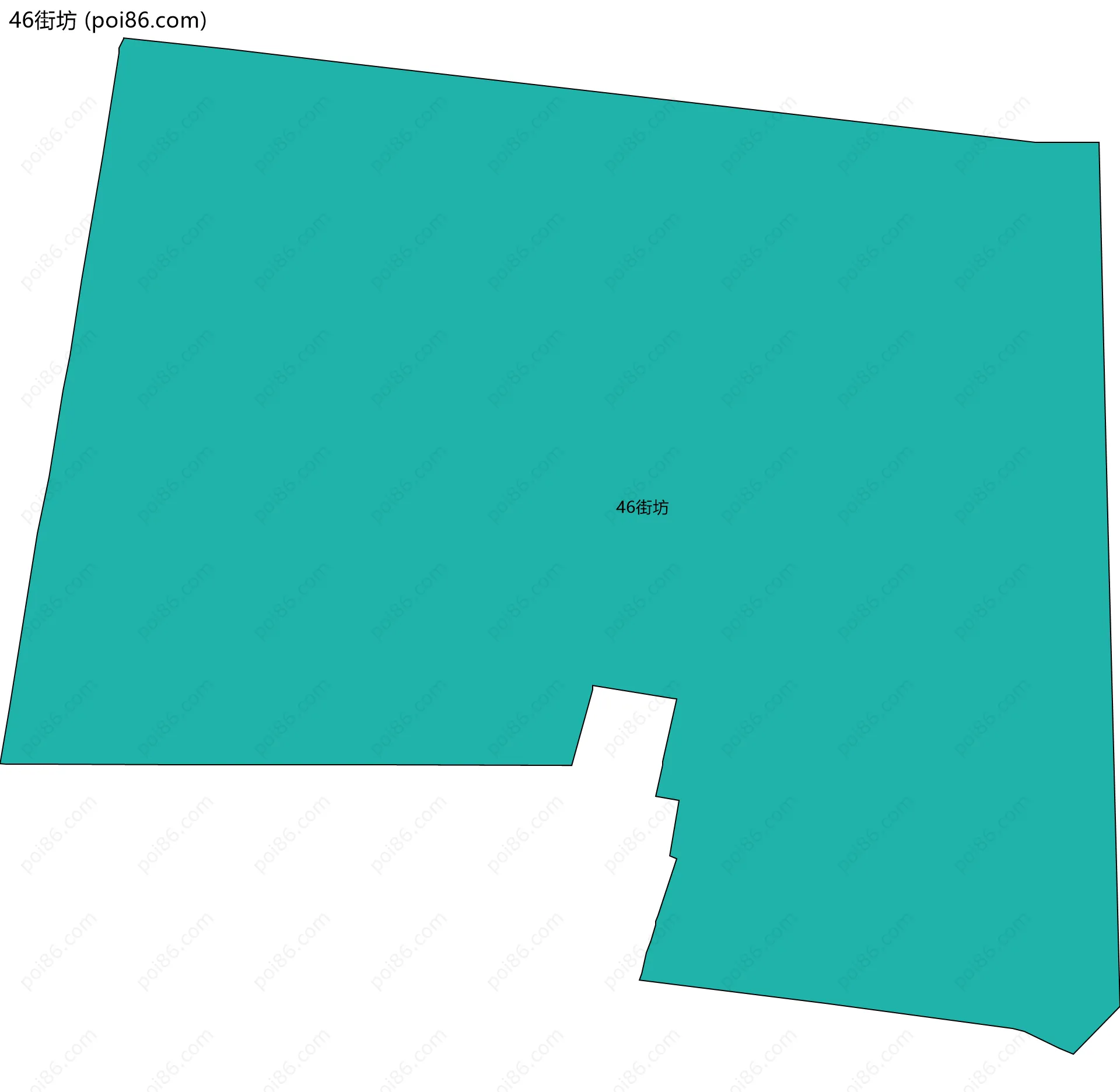 46街坊边界地图