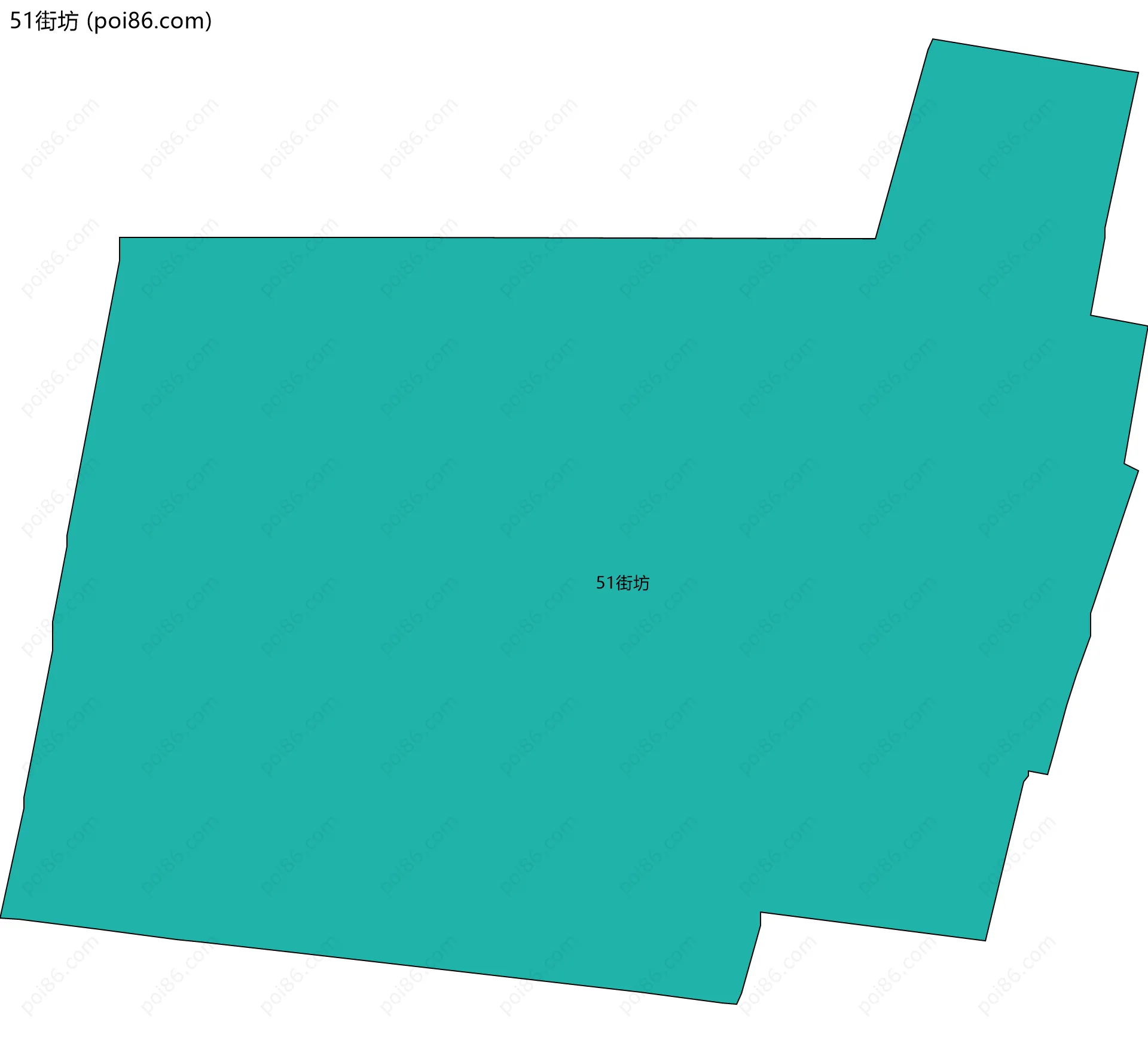51街坊边界地图