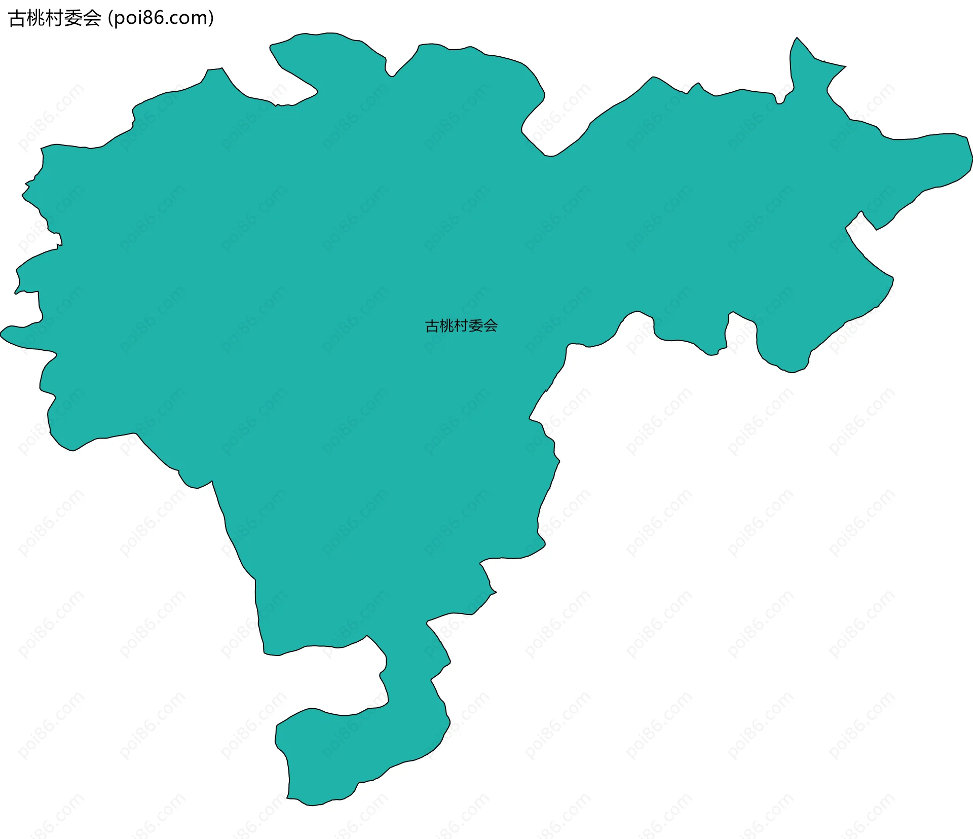 古桃村委会边界地图