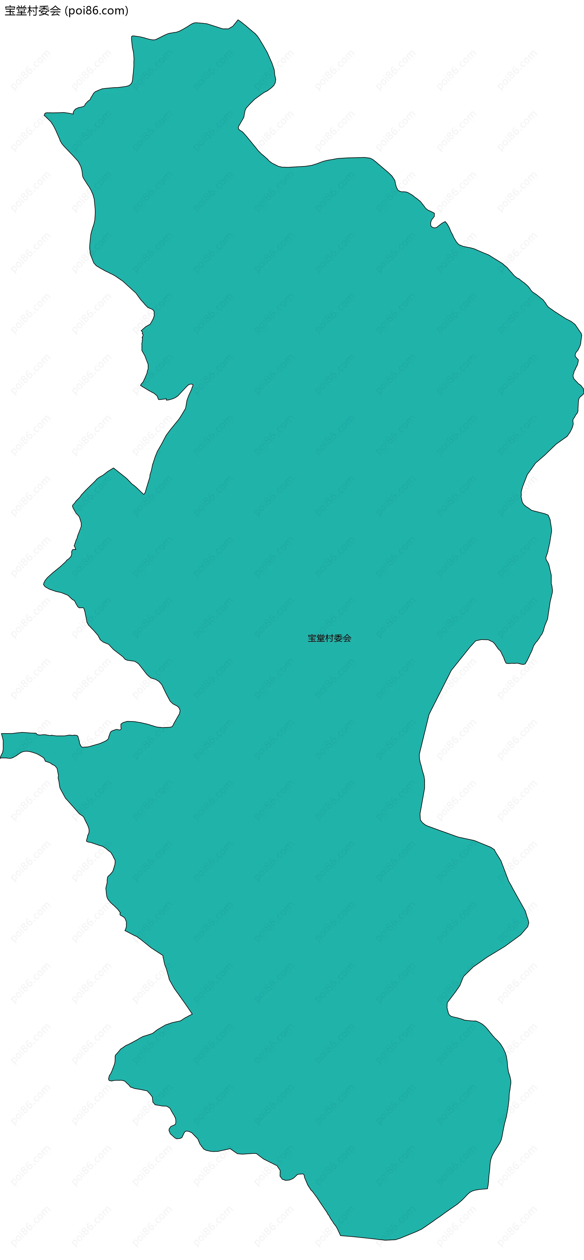 宝堂村委会边界地图