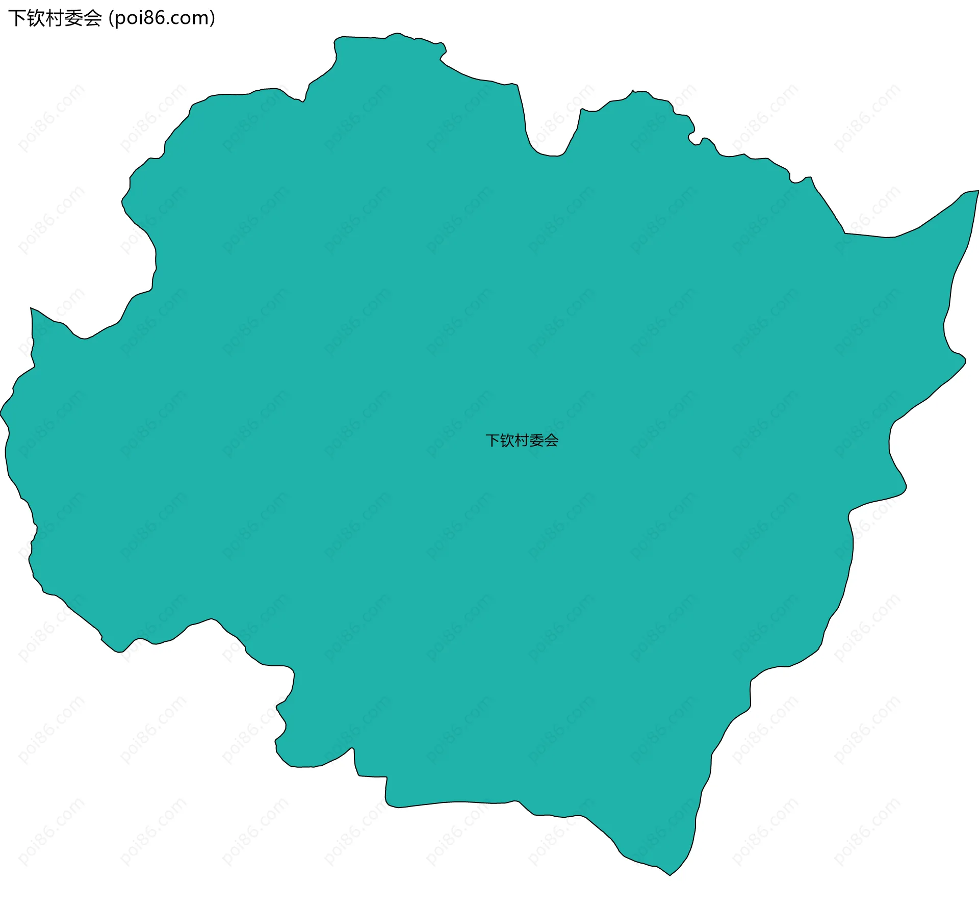 下钦村委会边界地图