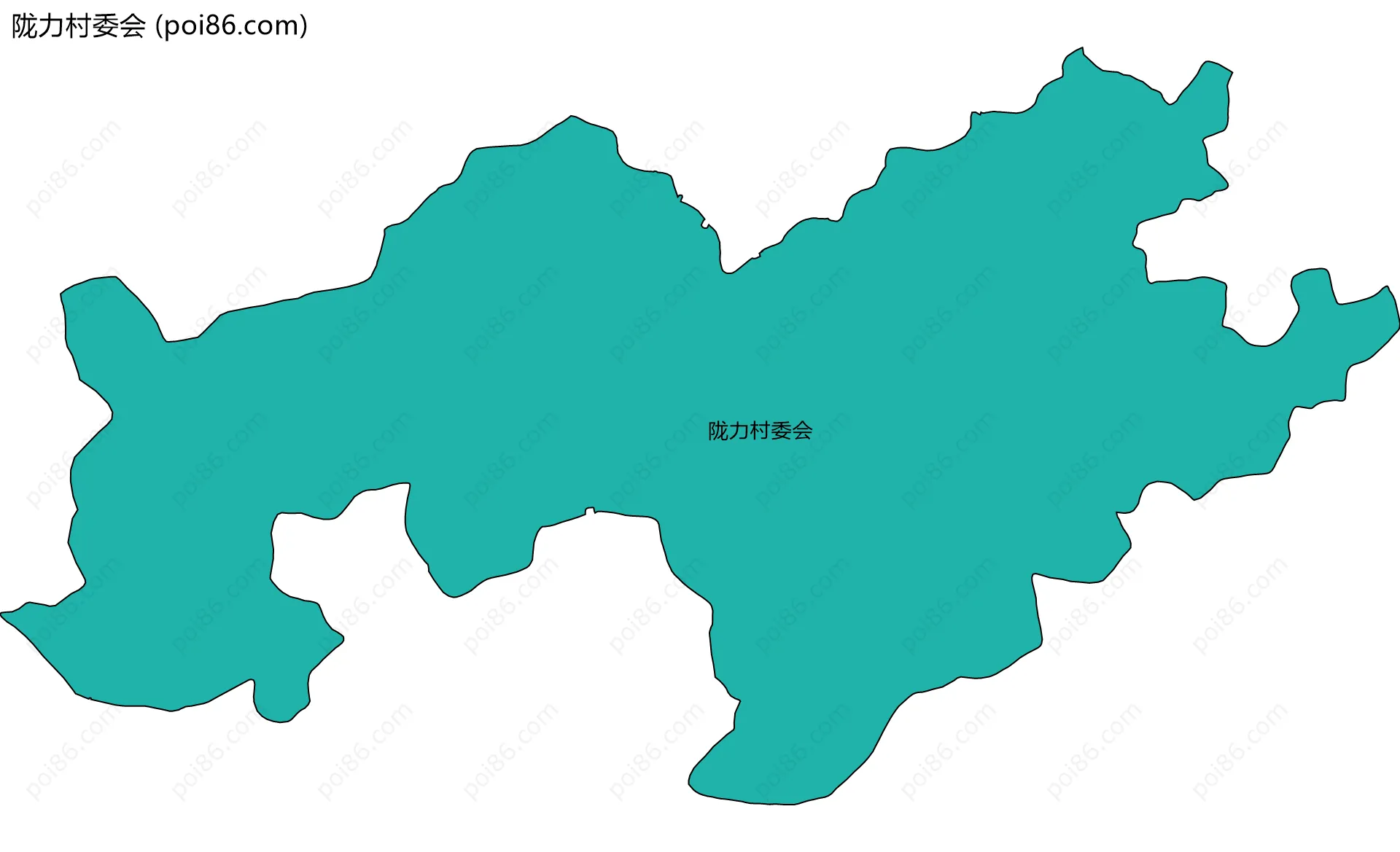 陇力村委会边界地图