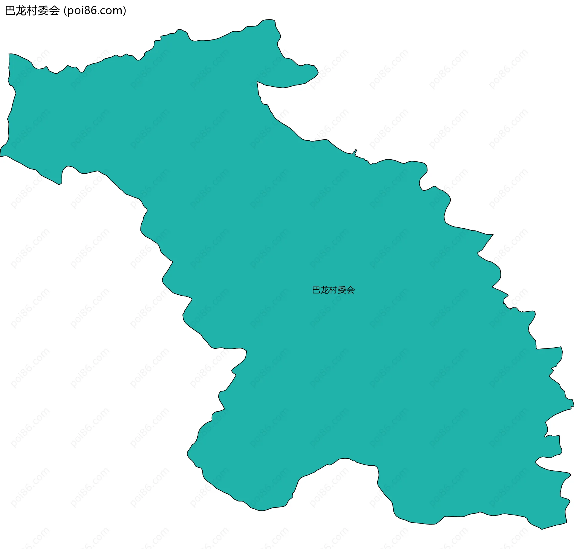巴龙村委会边界地图