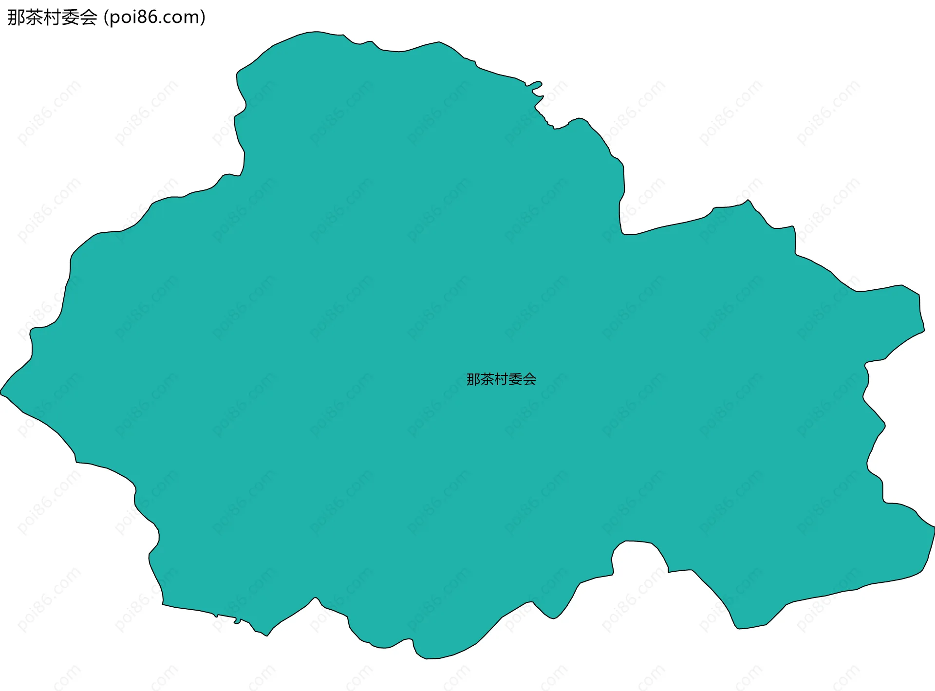 那茶村委会边界地图