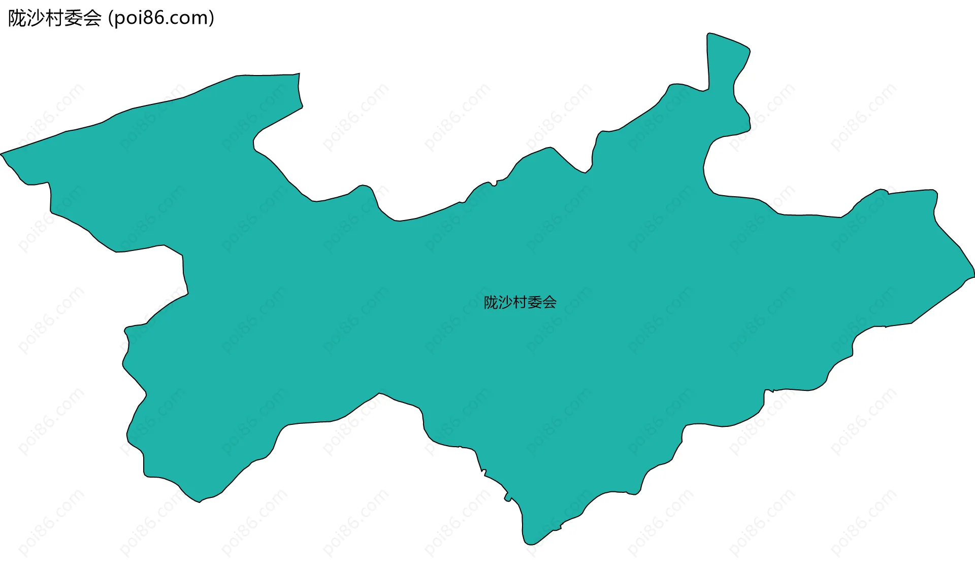 陇沙村委会边界地图