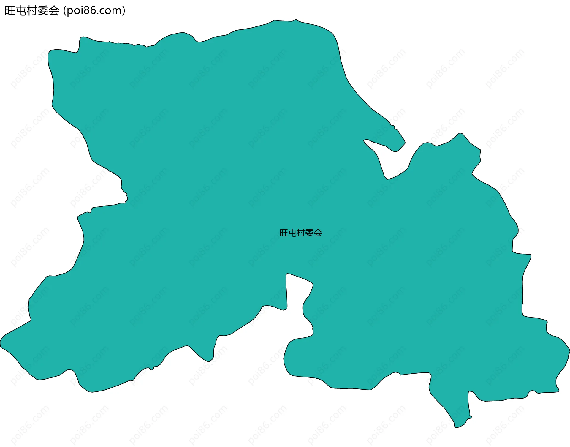 旺屯村委会边界地图