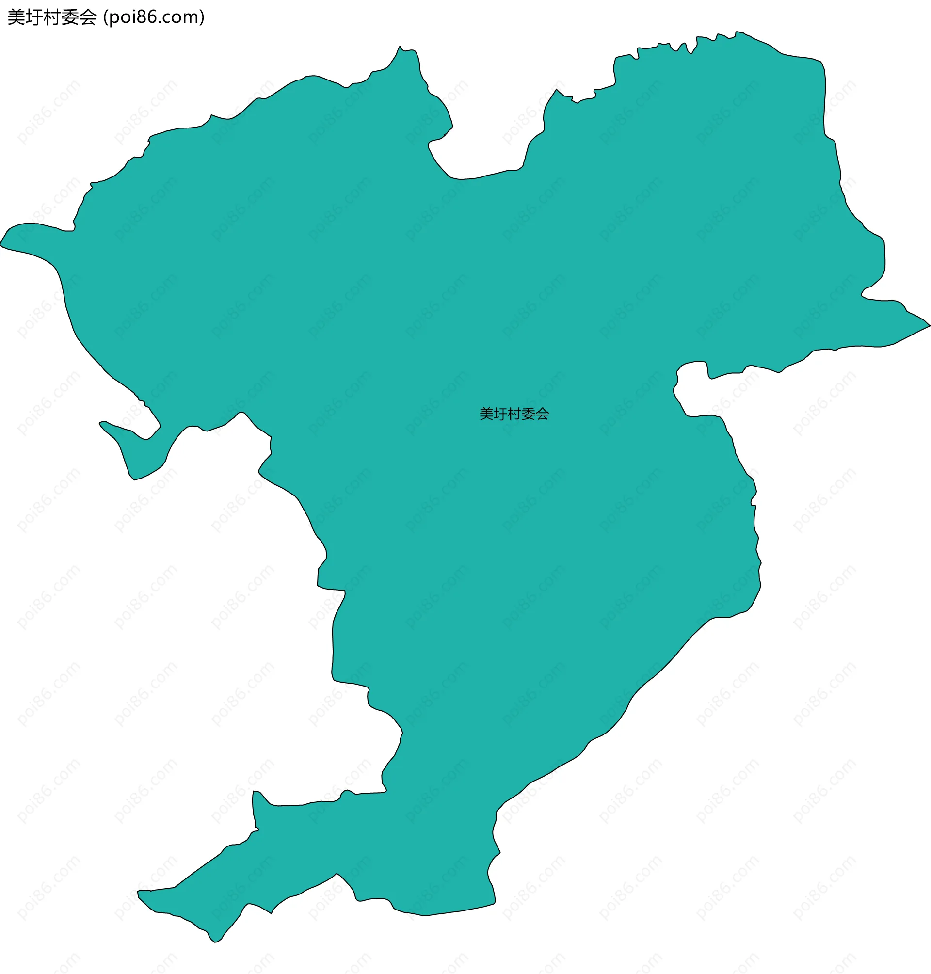 美圩村委会边界地图