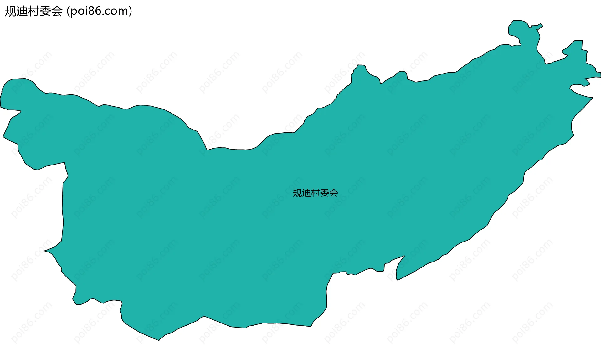 规迪村委会边界地图