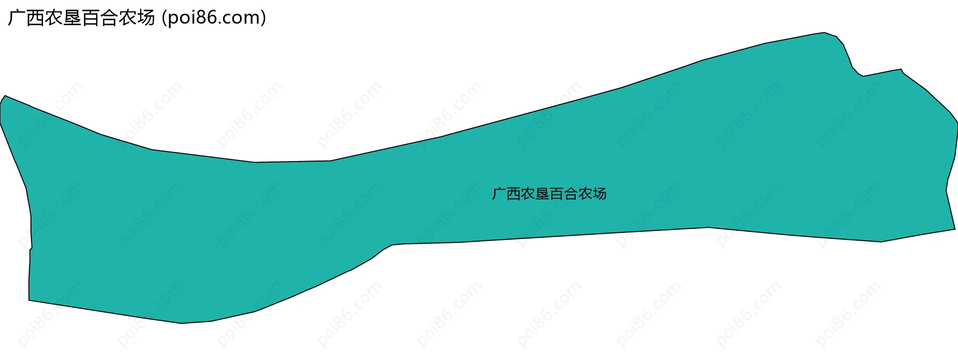 广西农垦百合农场边界地图