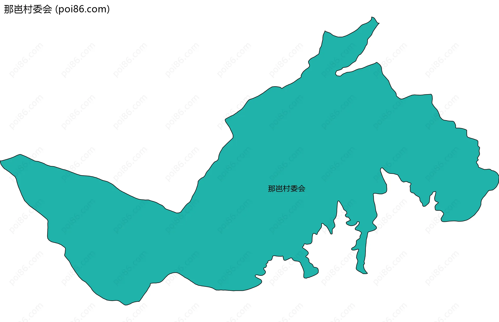 那岜村委会边界地图