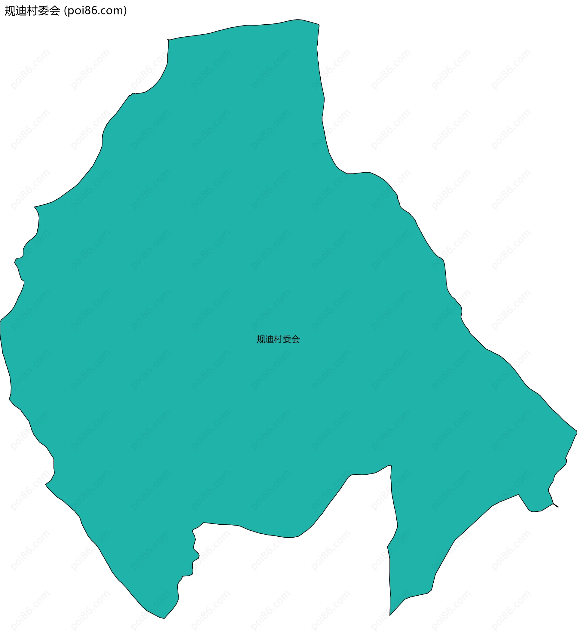 规迪村委会边界地图