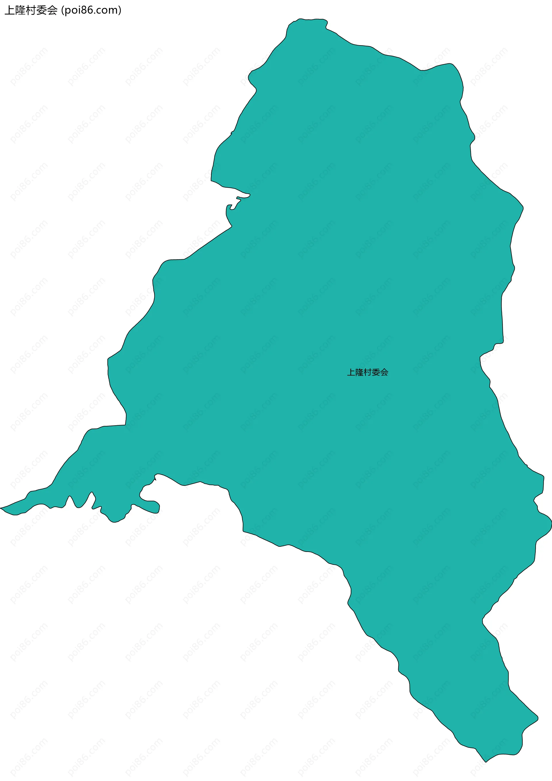 上隆村委会边界地图