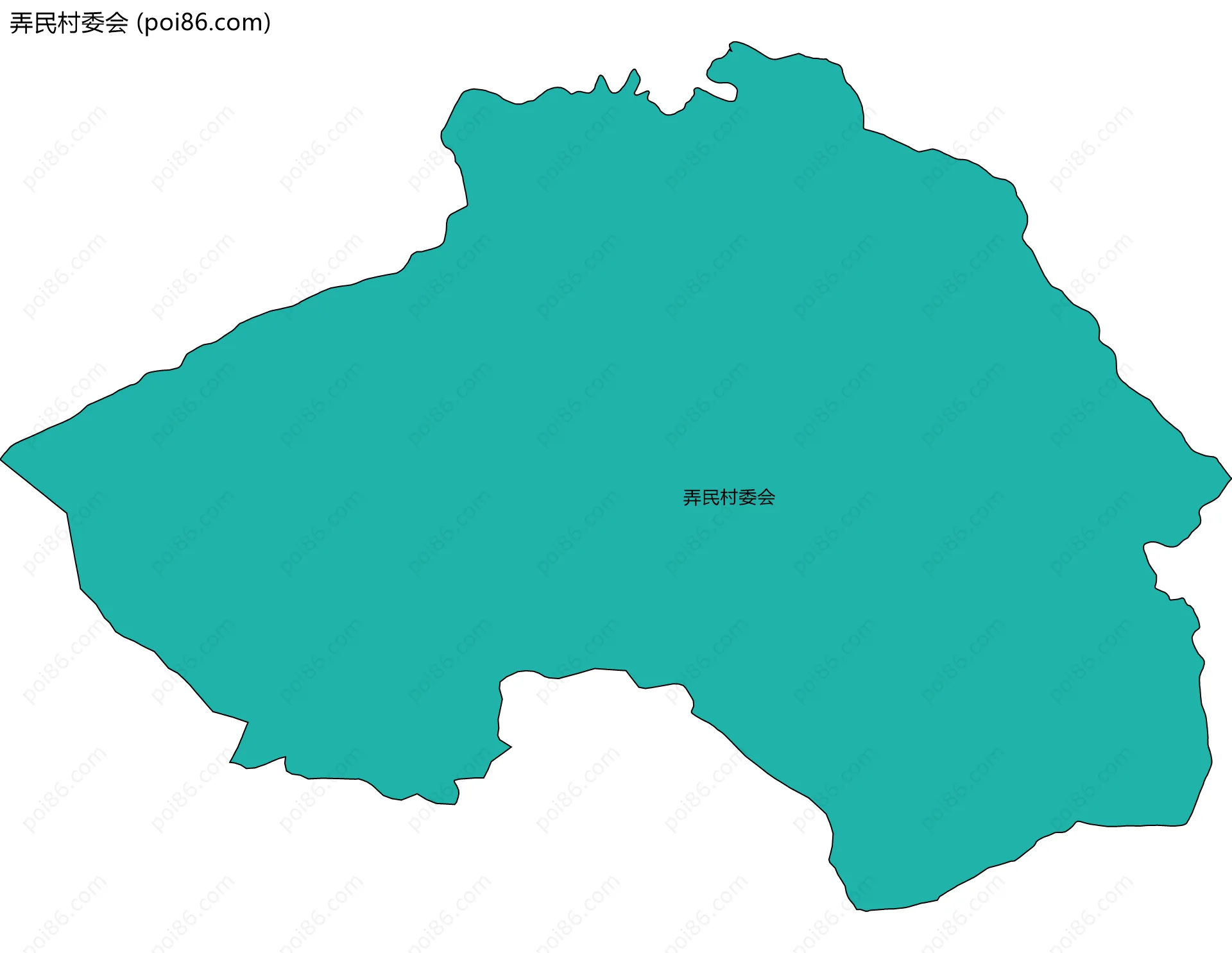 弄民村委会边界地图