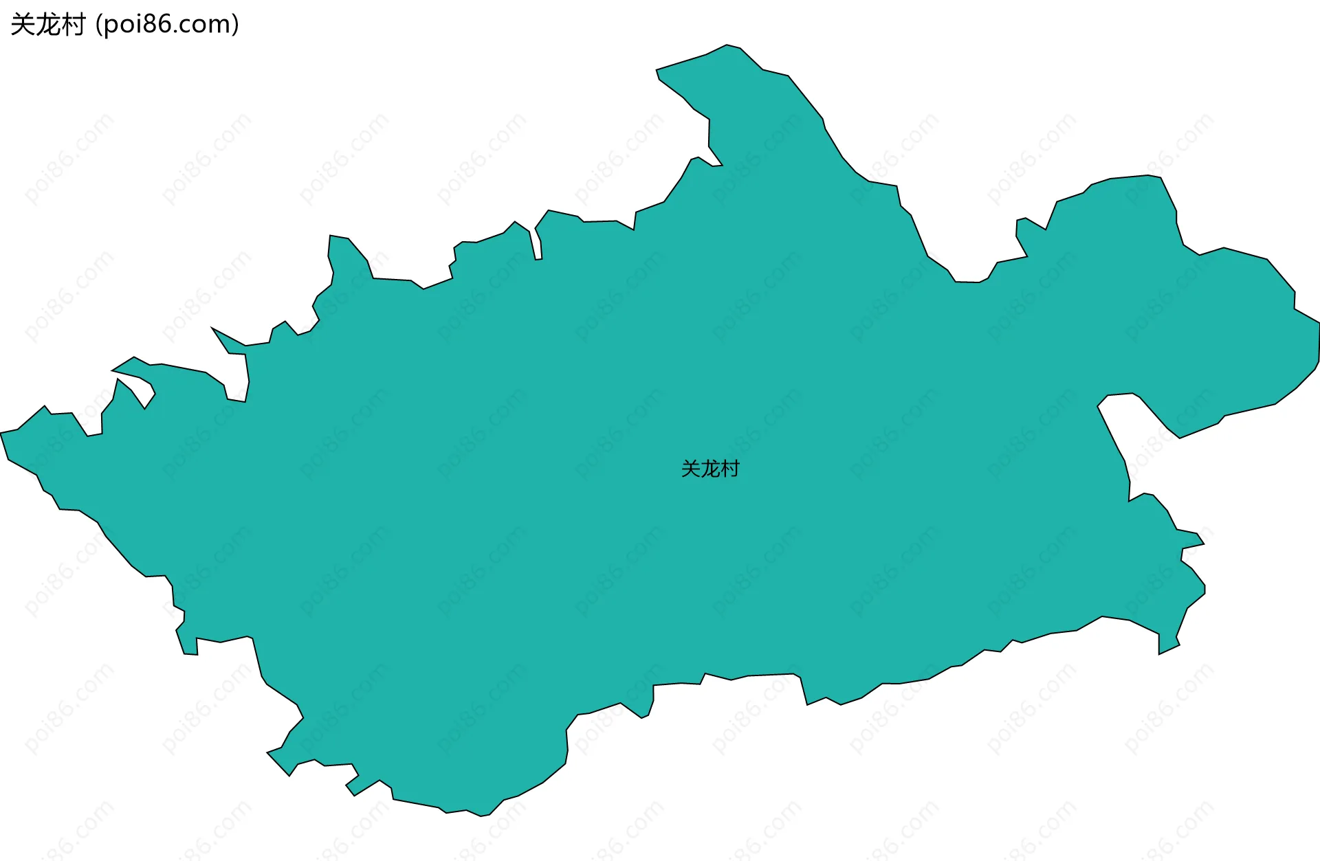 关龙村边界地图