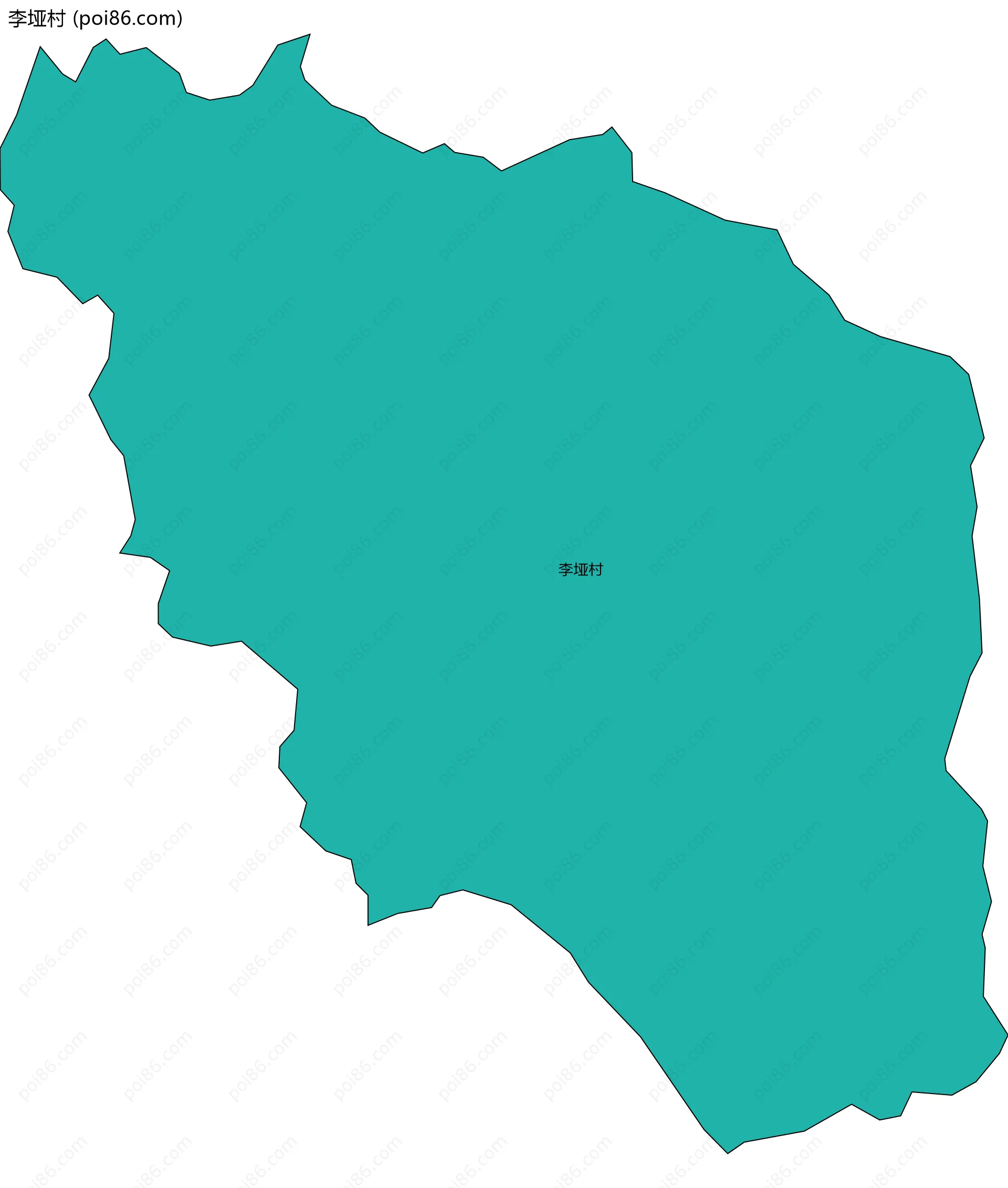 李垭村边界地图