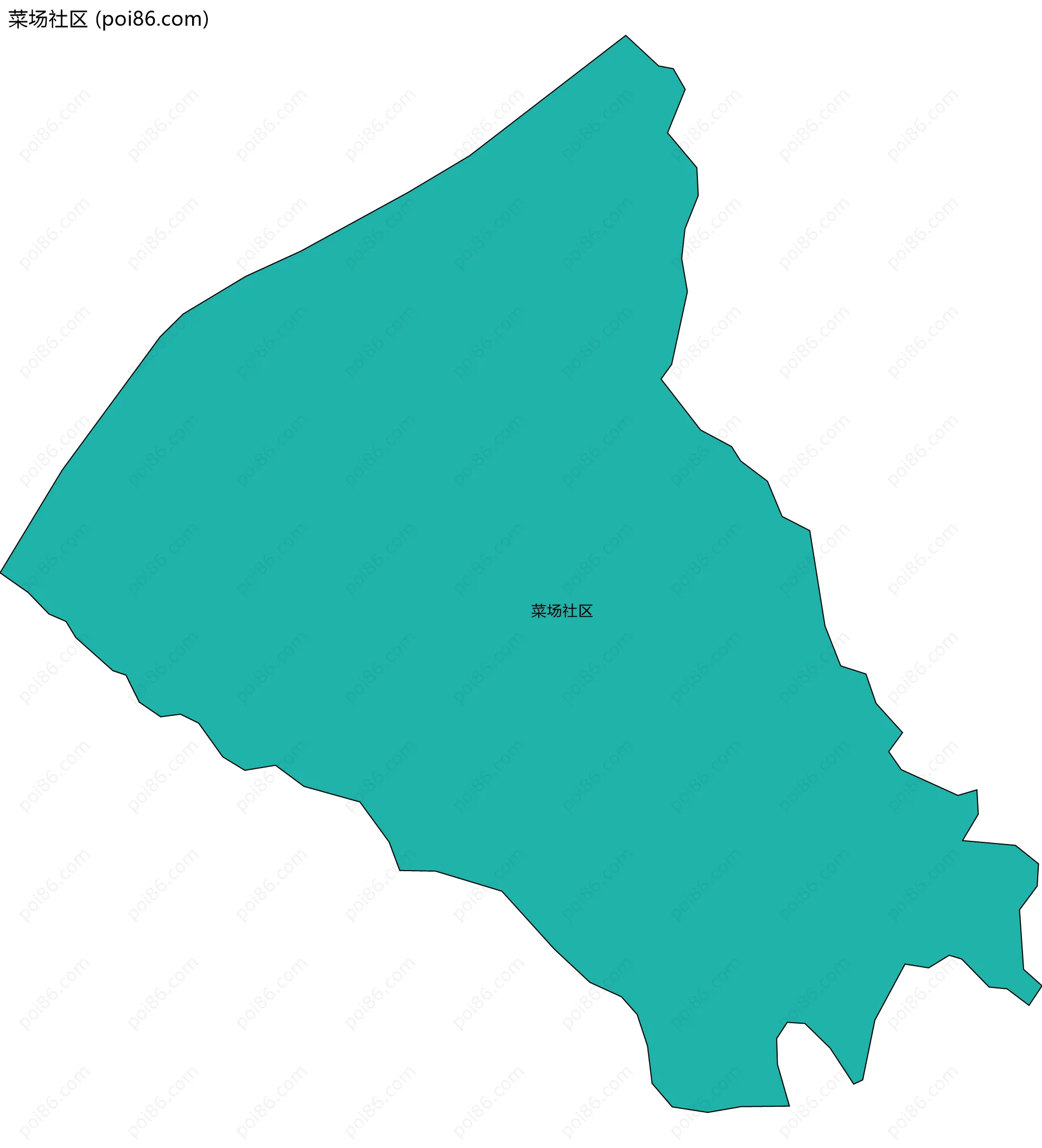 菜场社区边界地图
