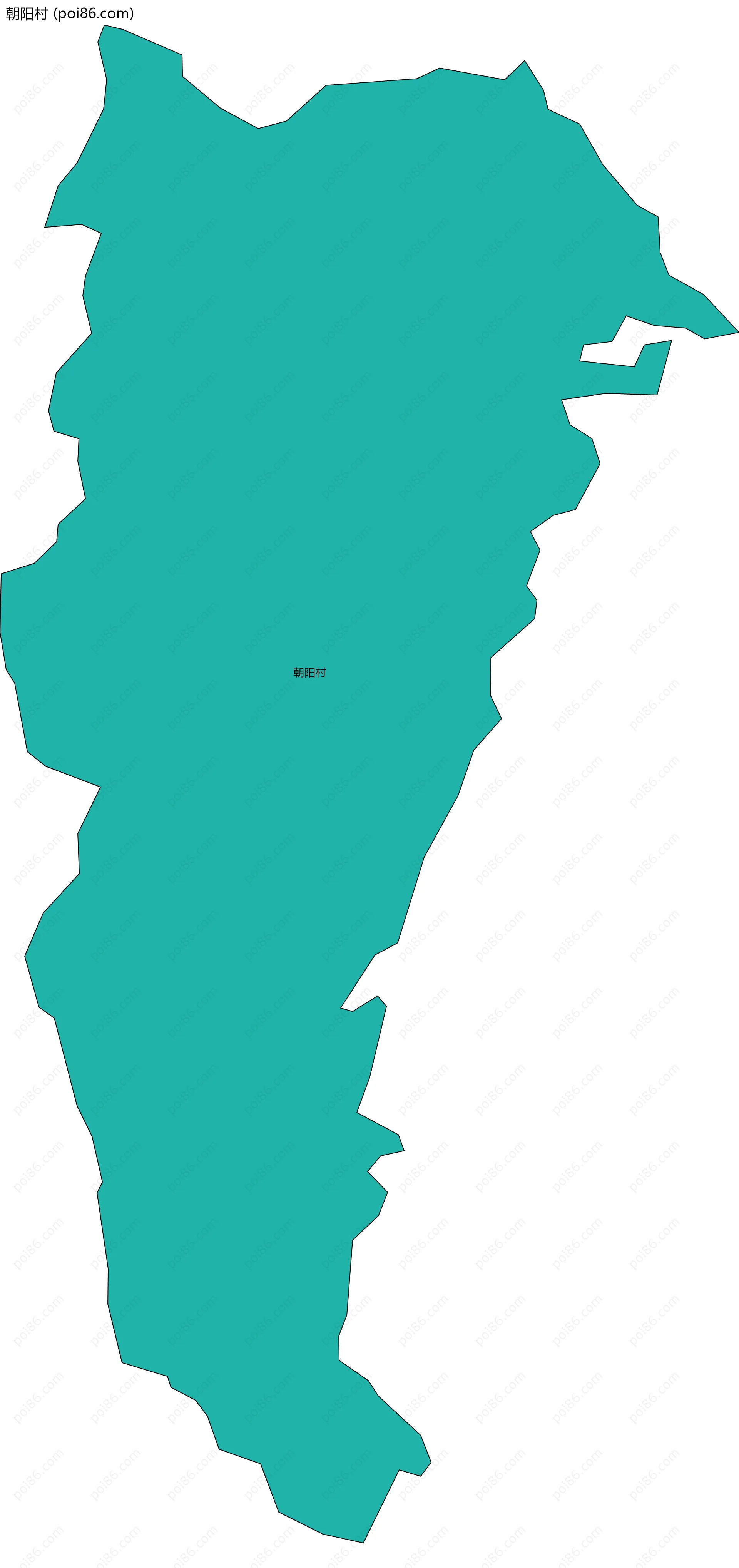 朝阳村边界地图
