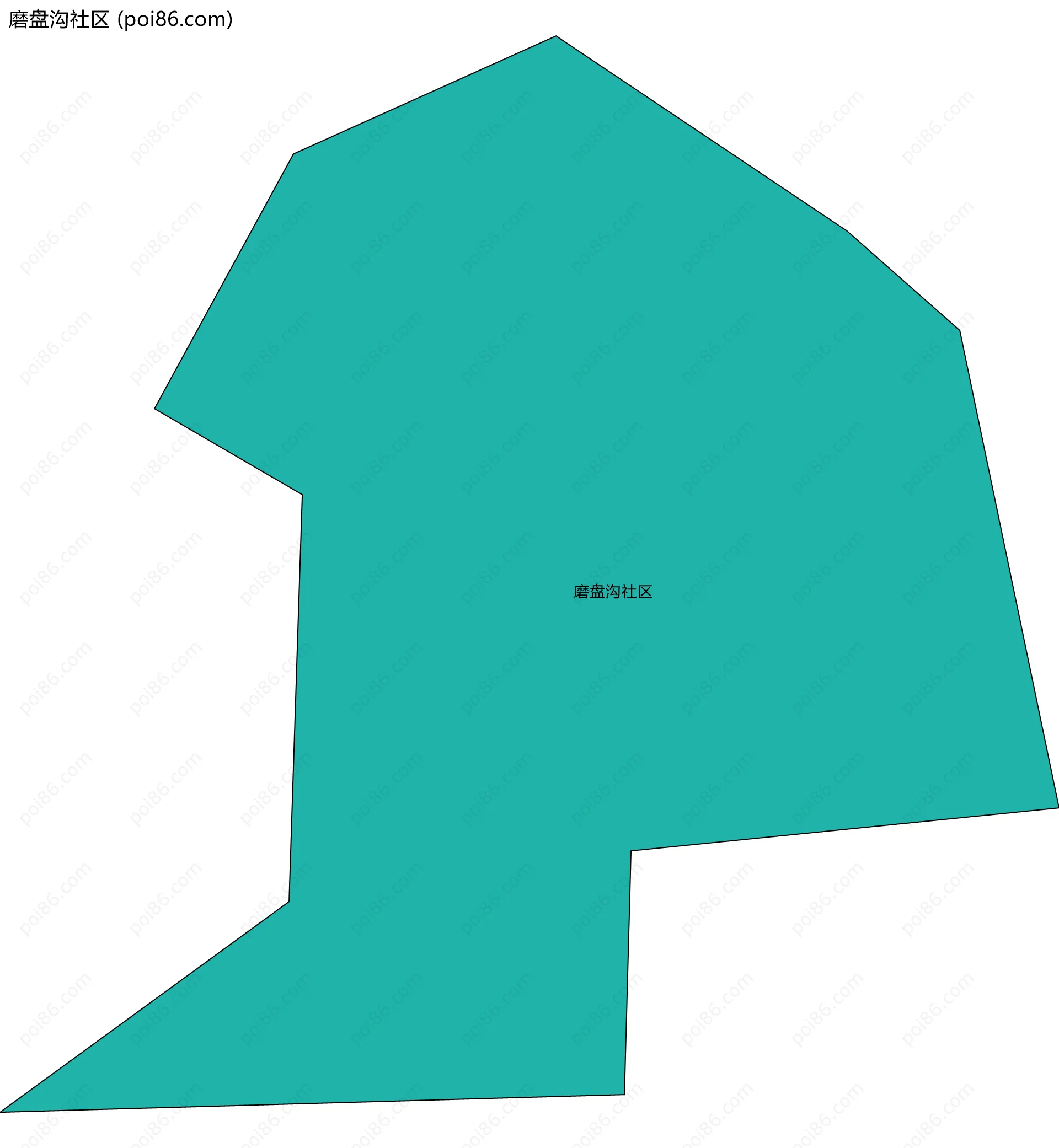 磨盘沟社区边界地图