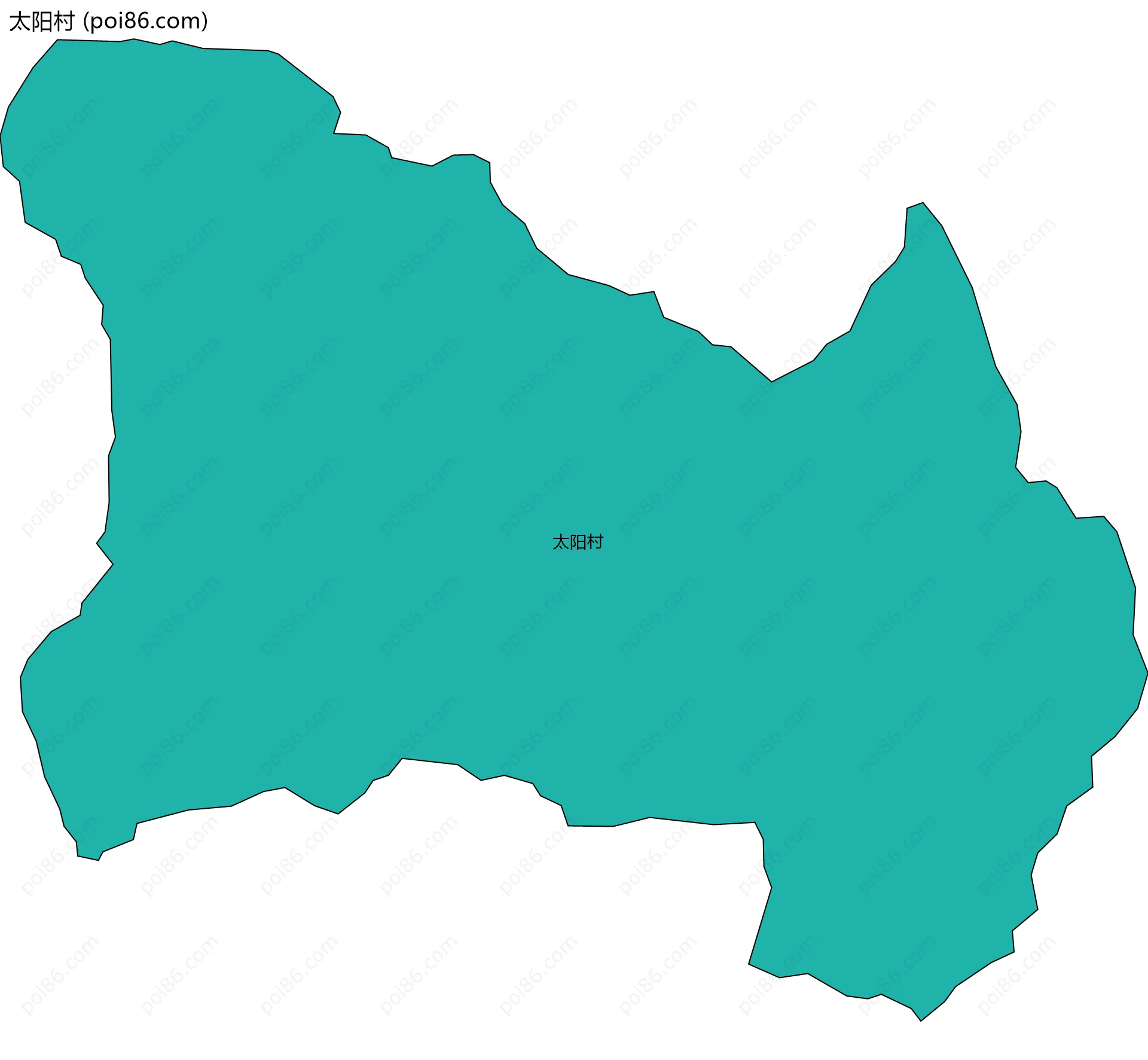 太阳村边界地图