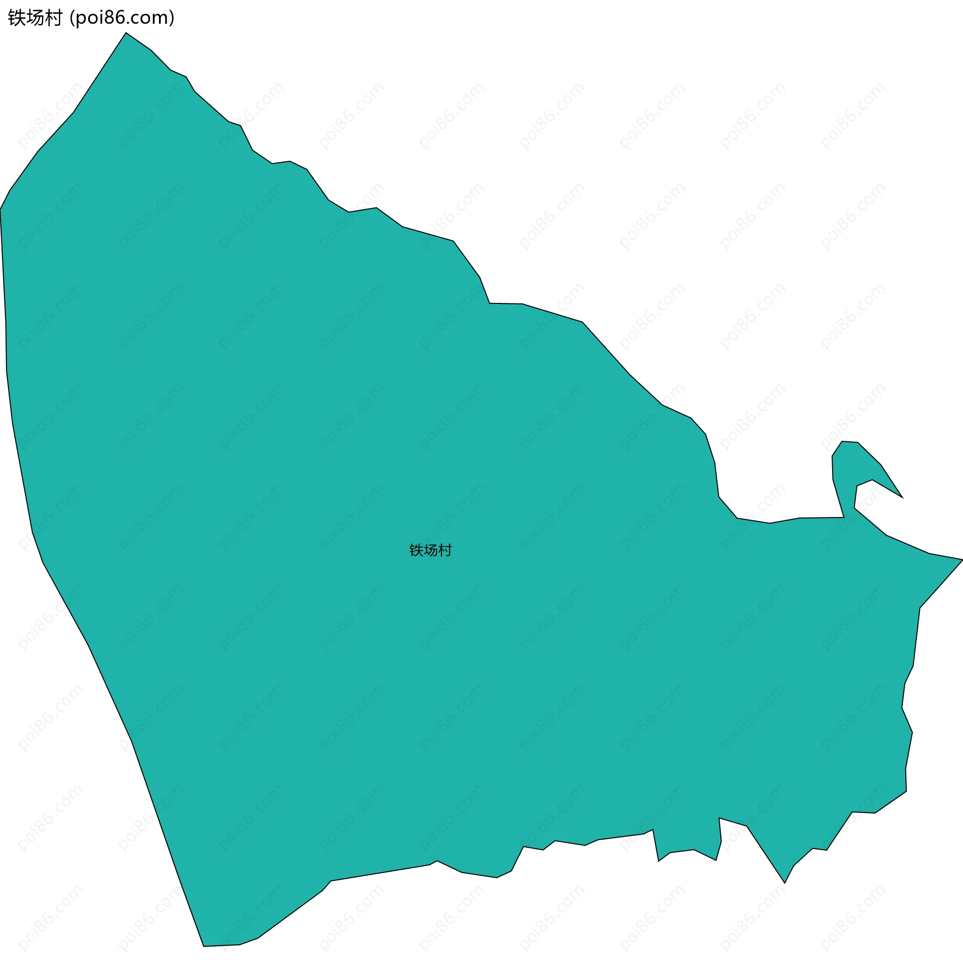 铁场村边界地图
