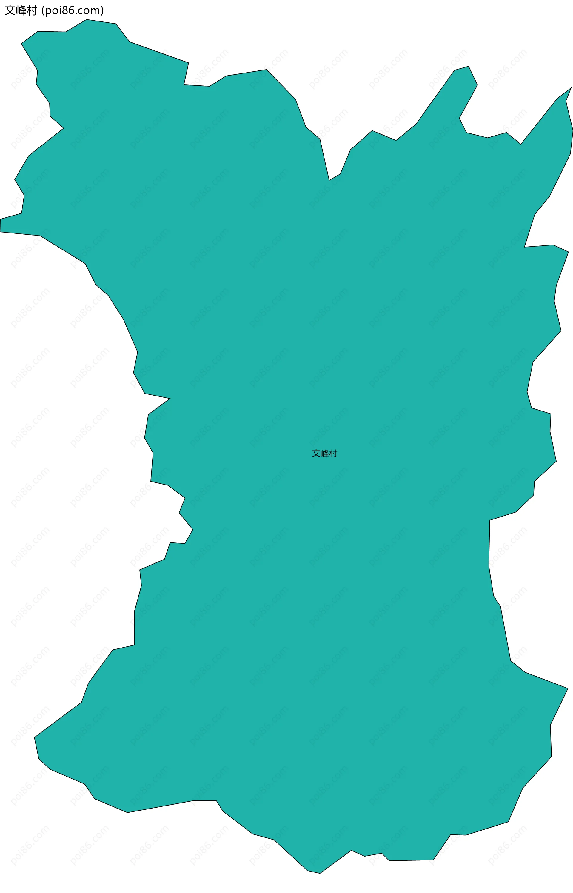 文峰村边界地图