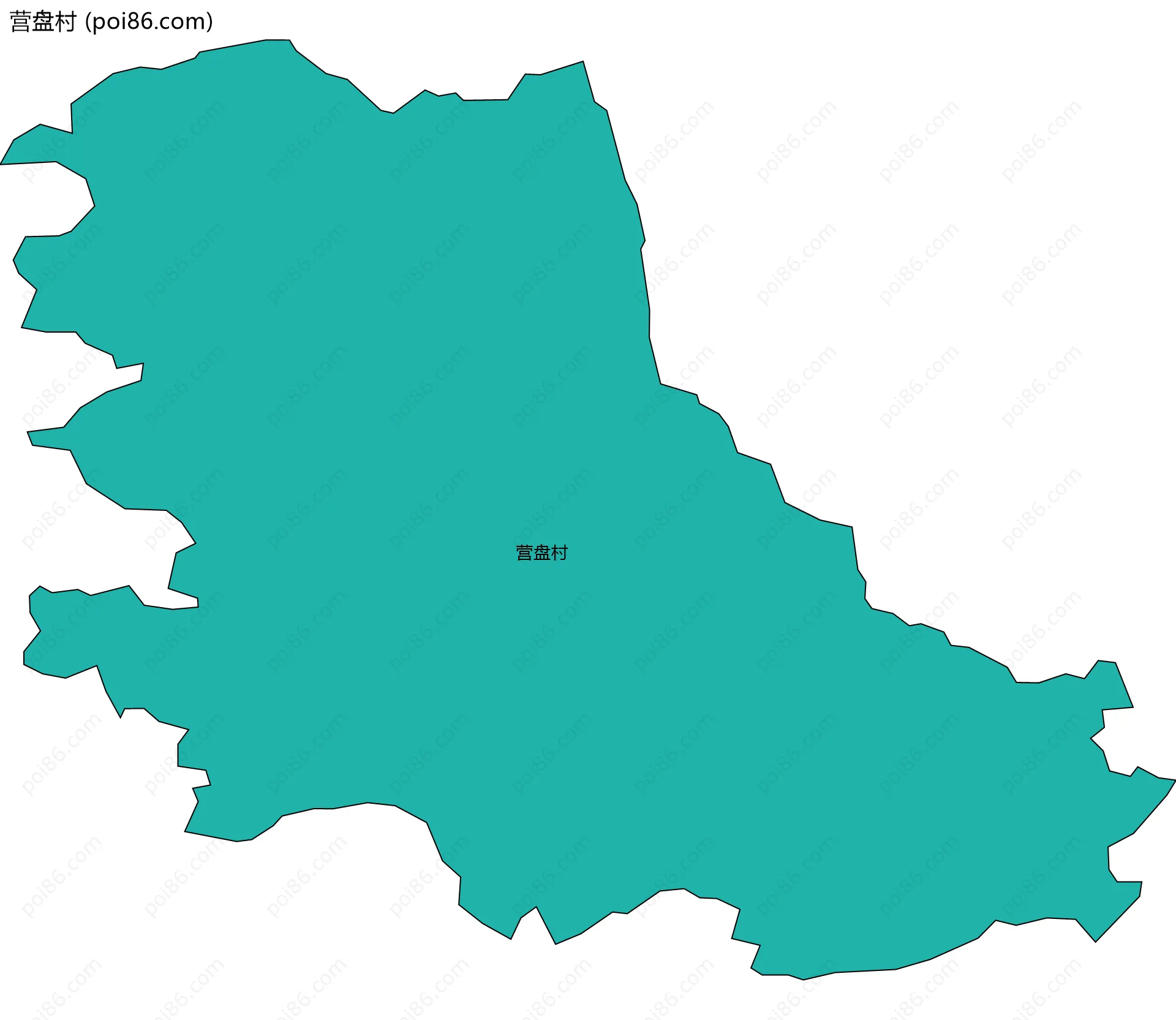 营盘村边界地图