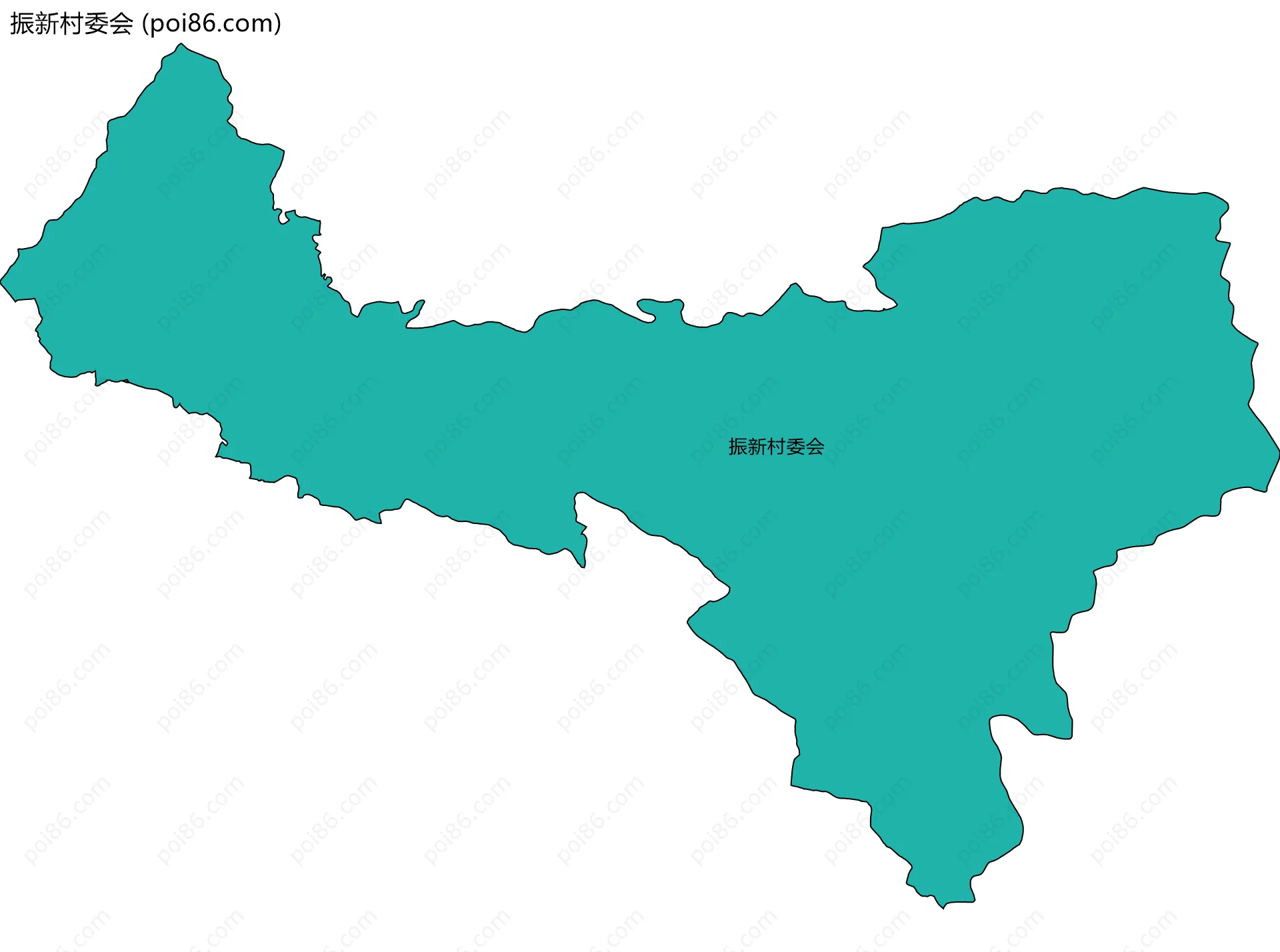 振新村委会边界地图
