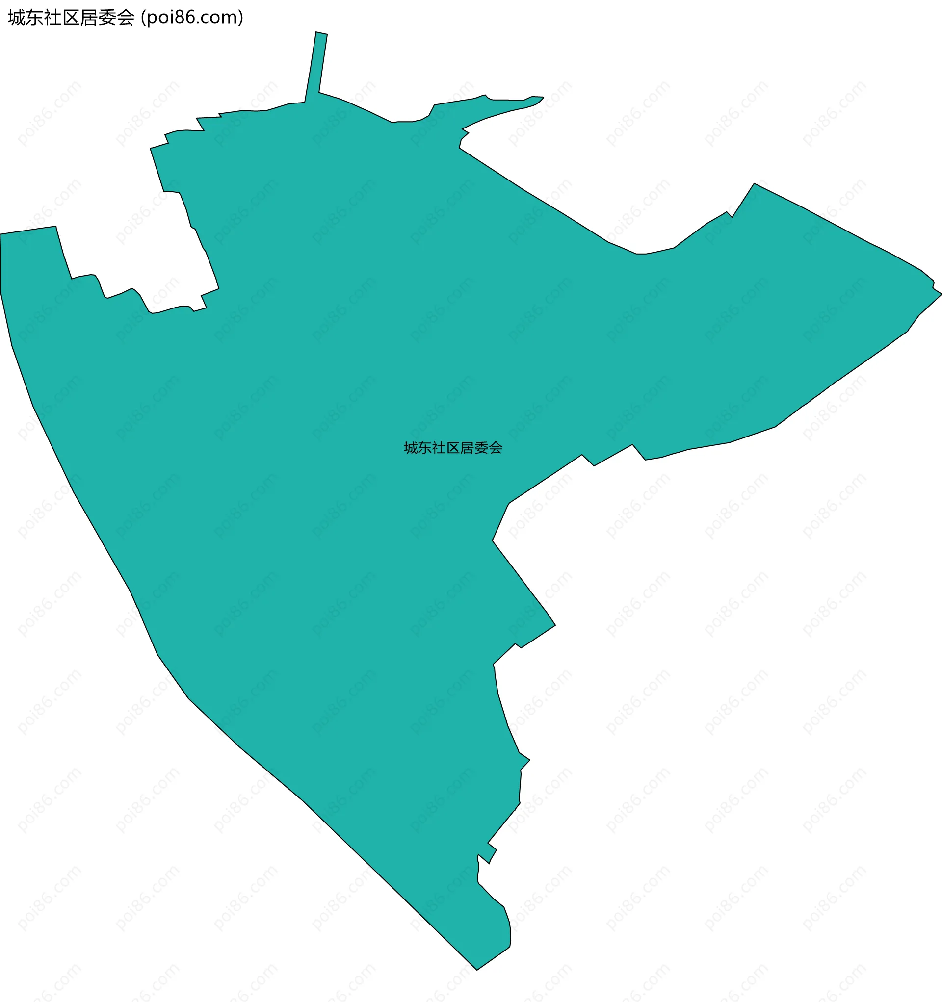 城东社区居委会边界地图