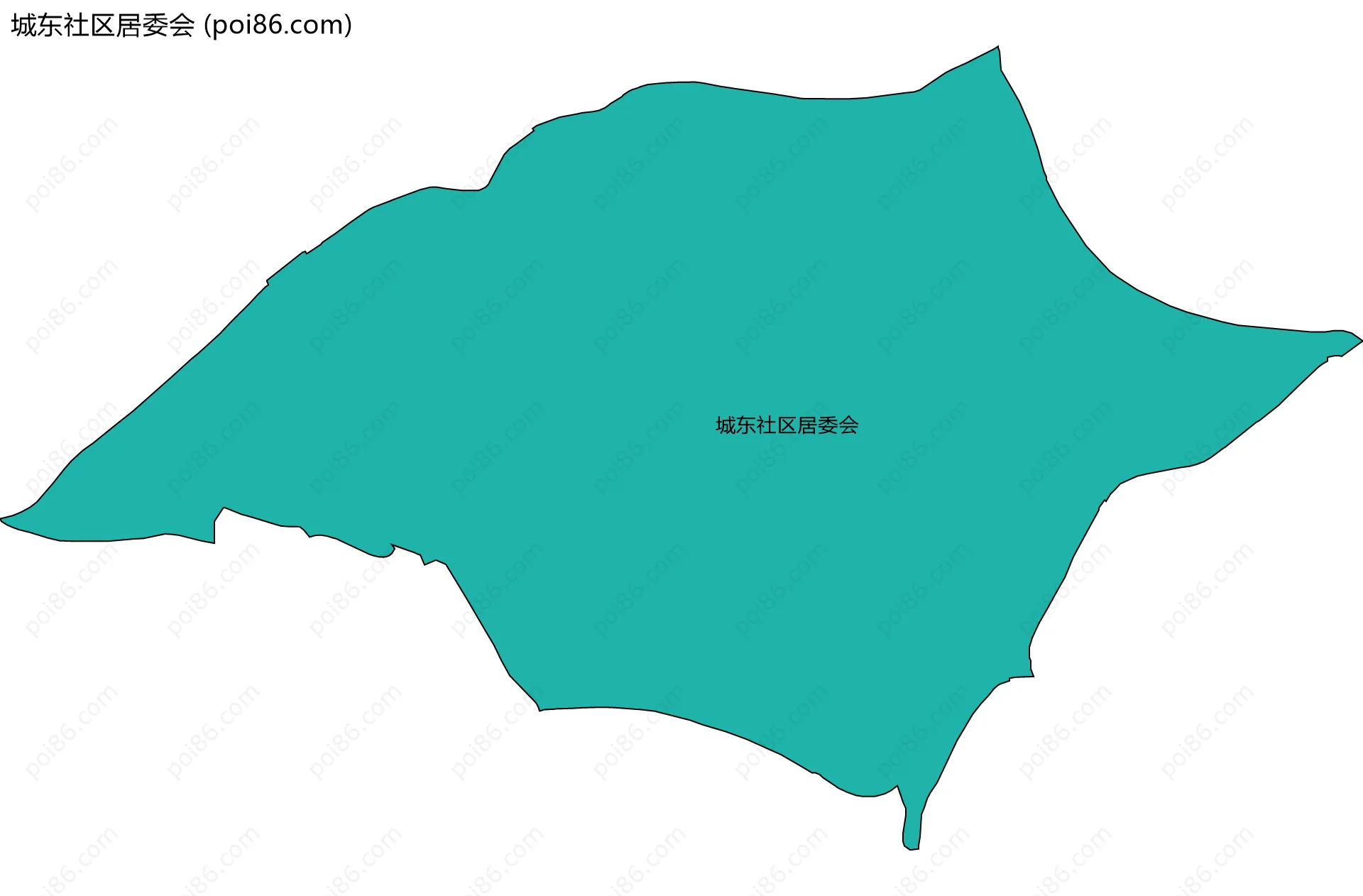 城东社区居委会边界地图