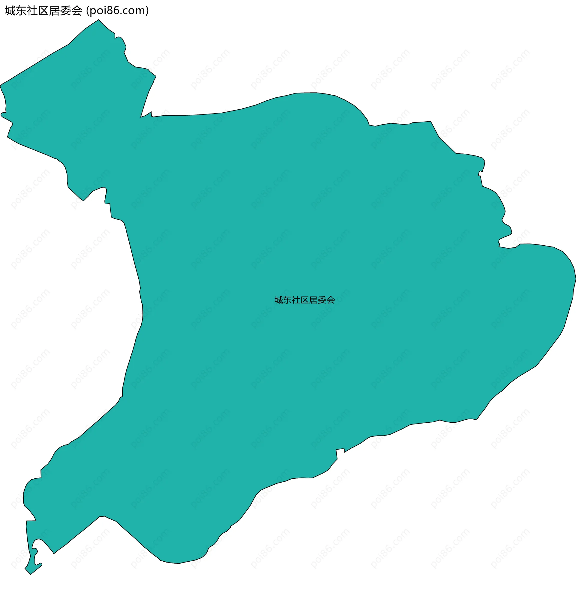 城东社区居委会边界地图