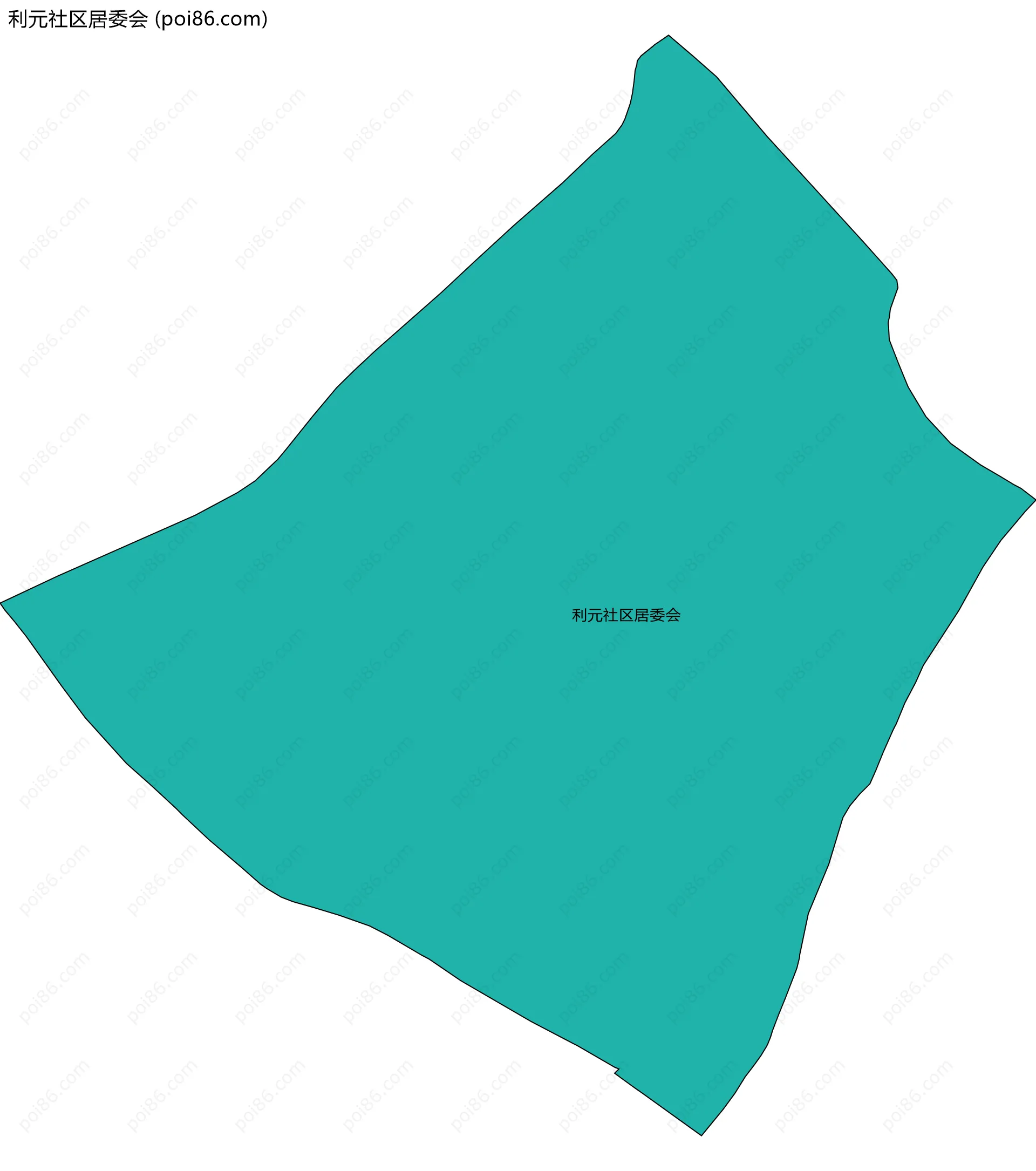 利元社区居委会边界地图