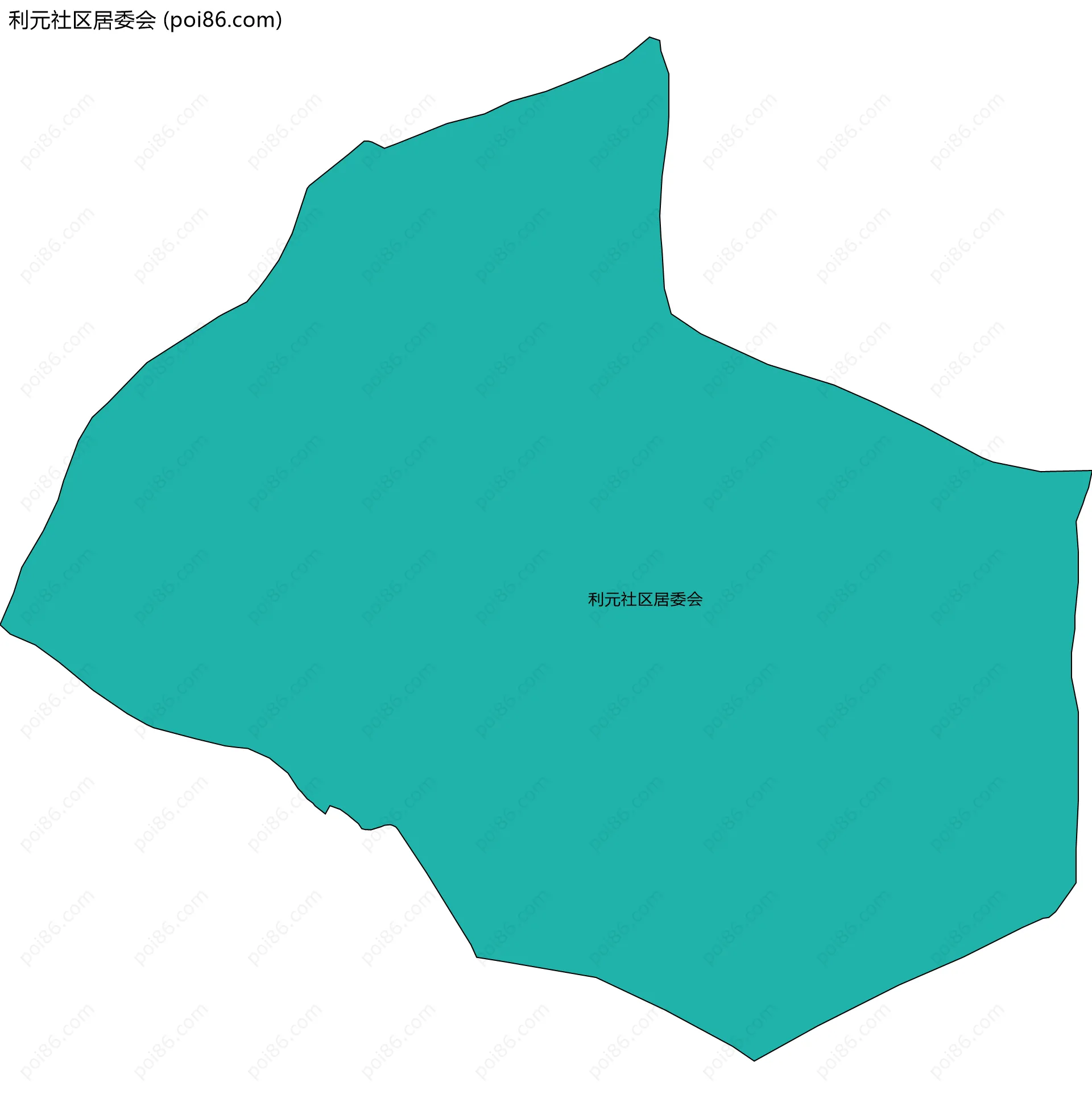 利元社区居委会边界地图