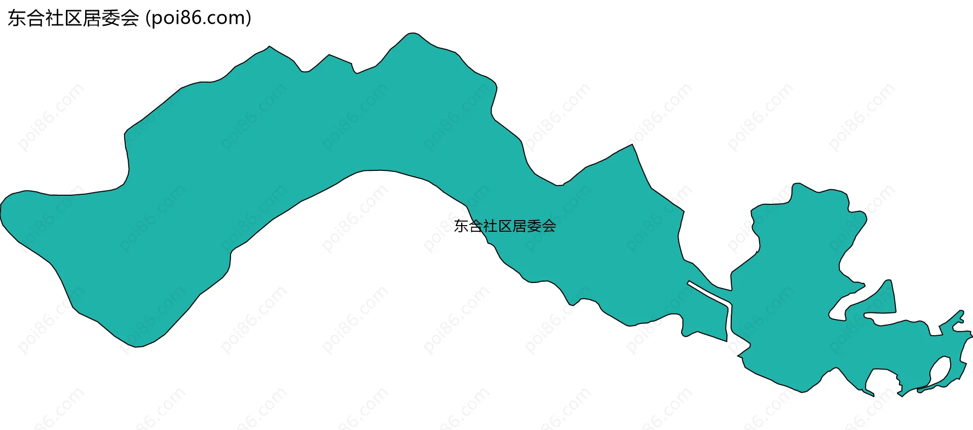 东合社区居委会边界地图