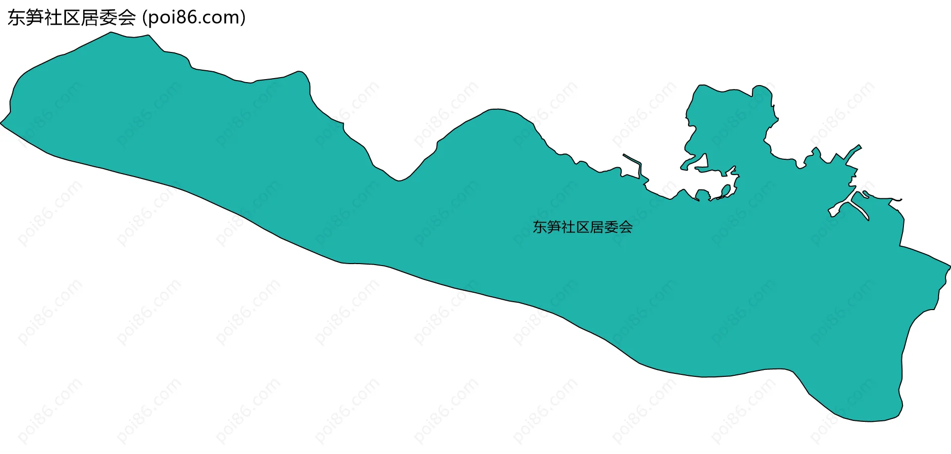 东笋社区居委会边界地图