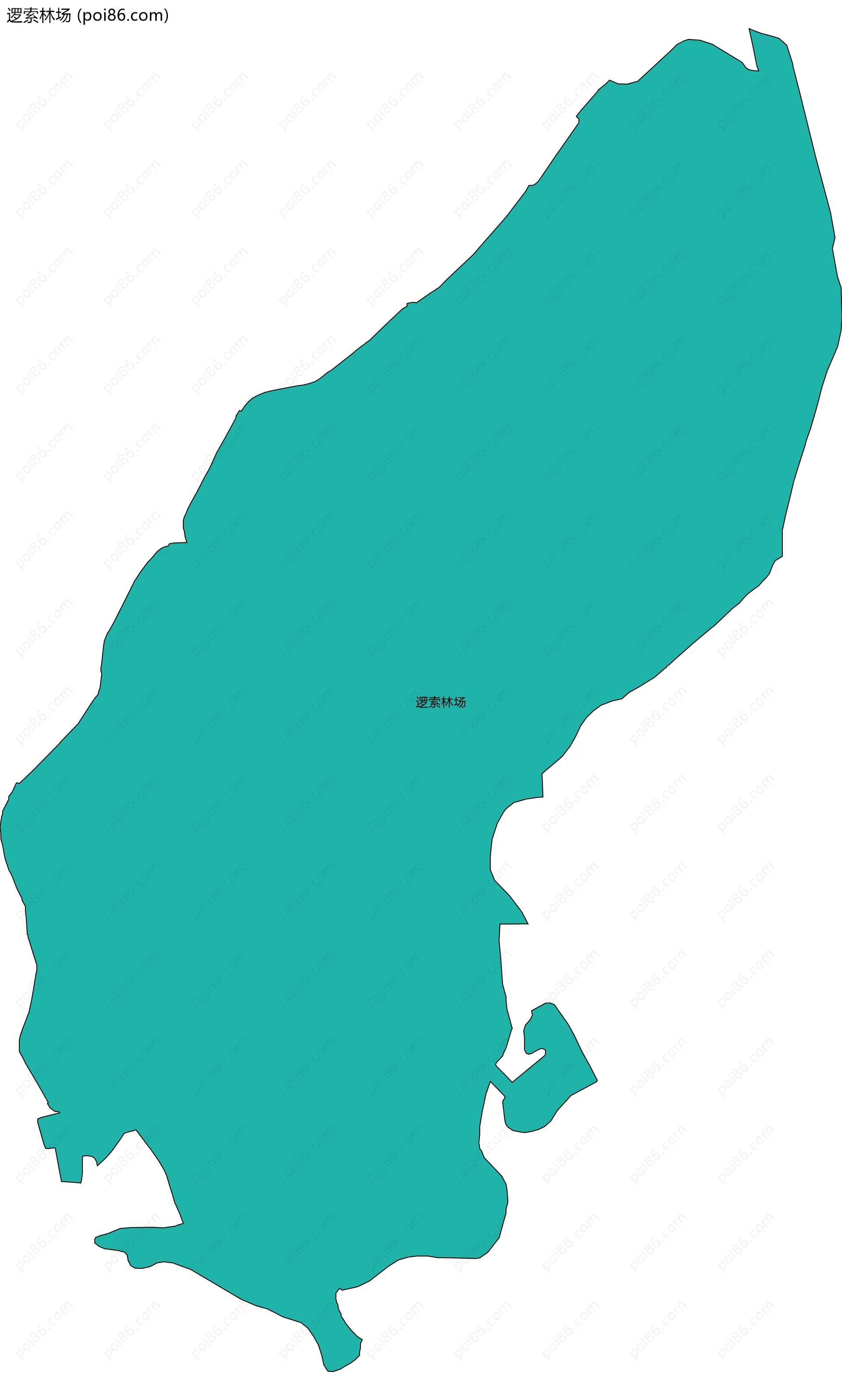 逻索林场边界地图