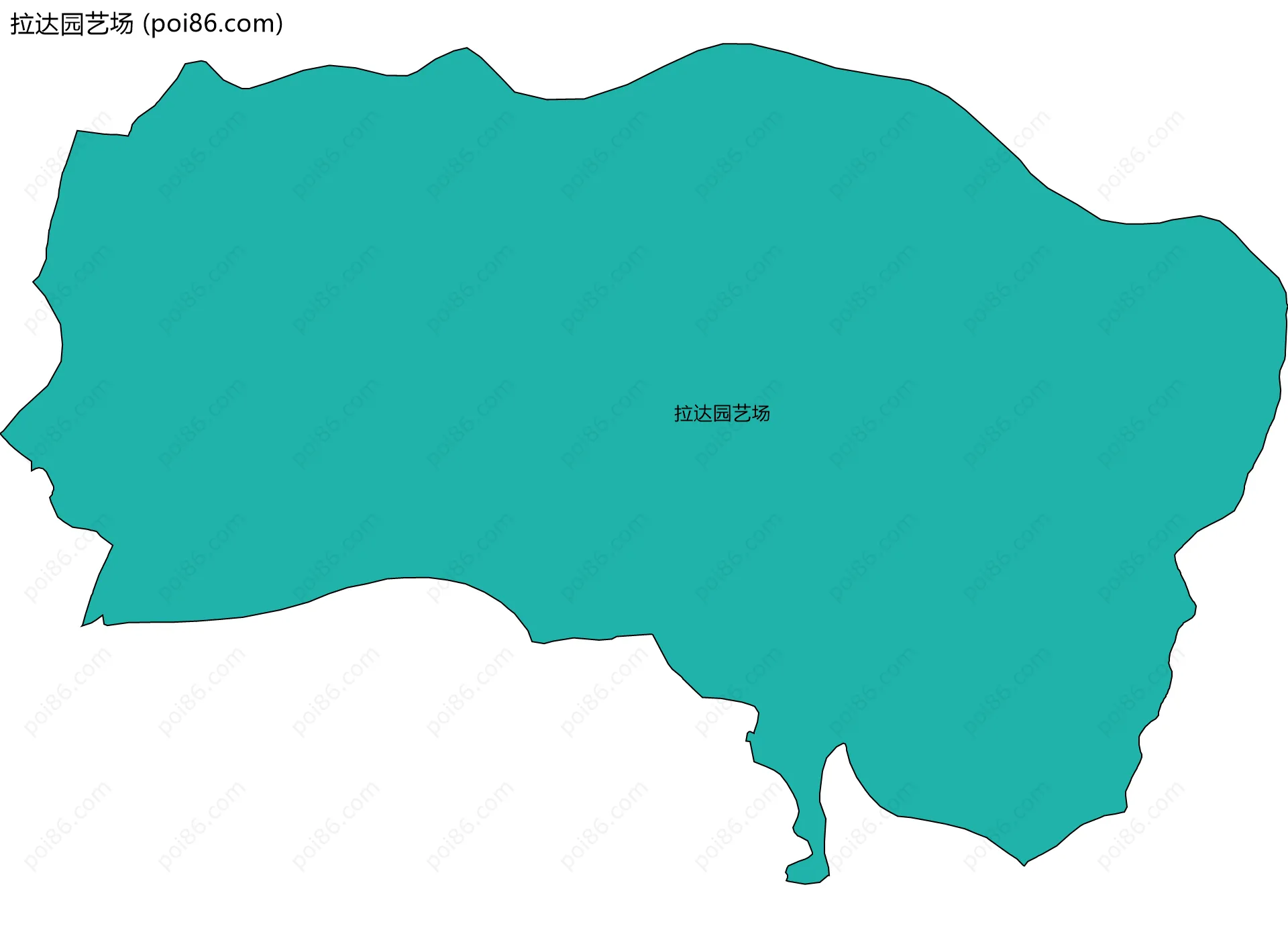 拉达园艺场边界地图