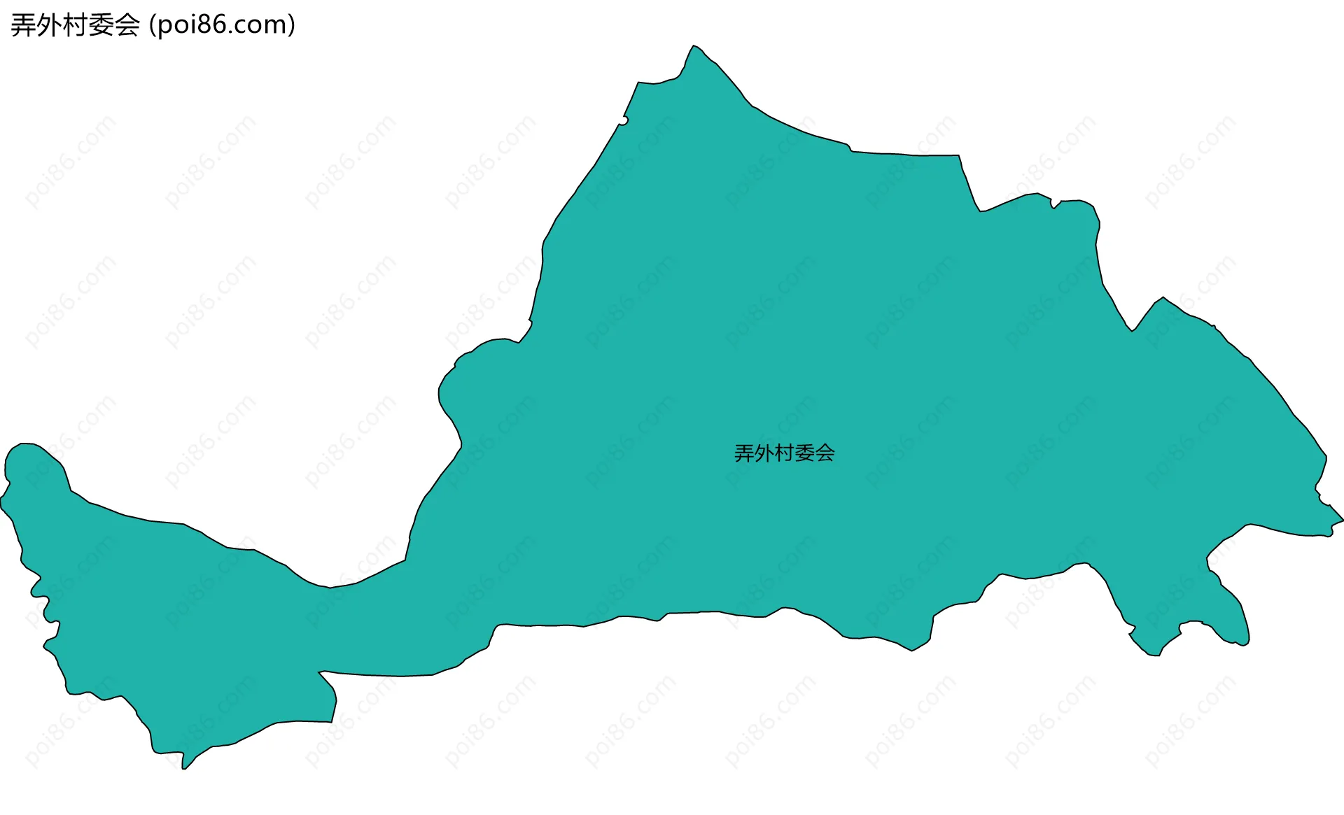 弄外村委会边界地图