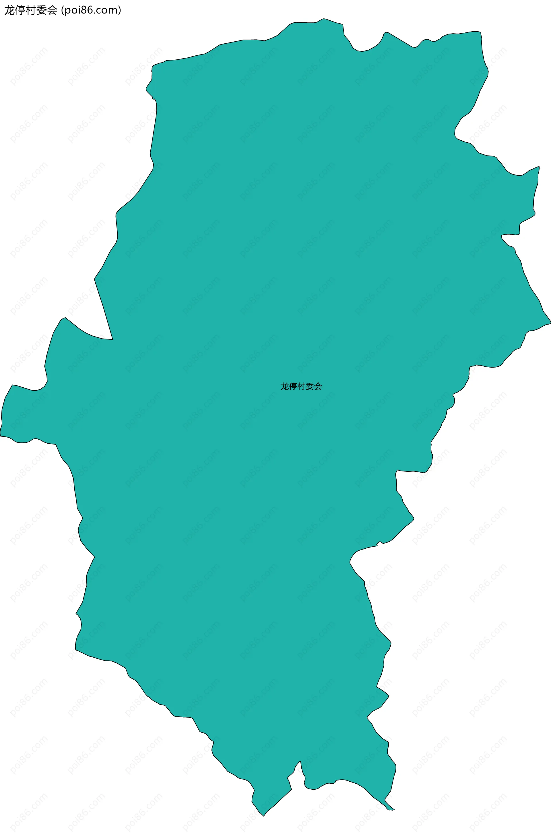 龙停村委会边界地图
