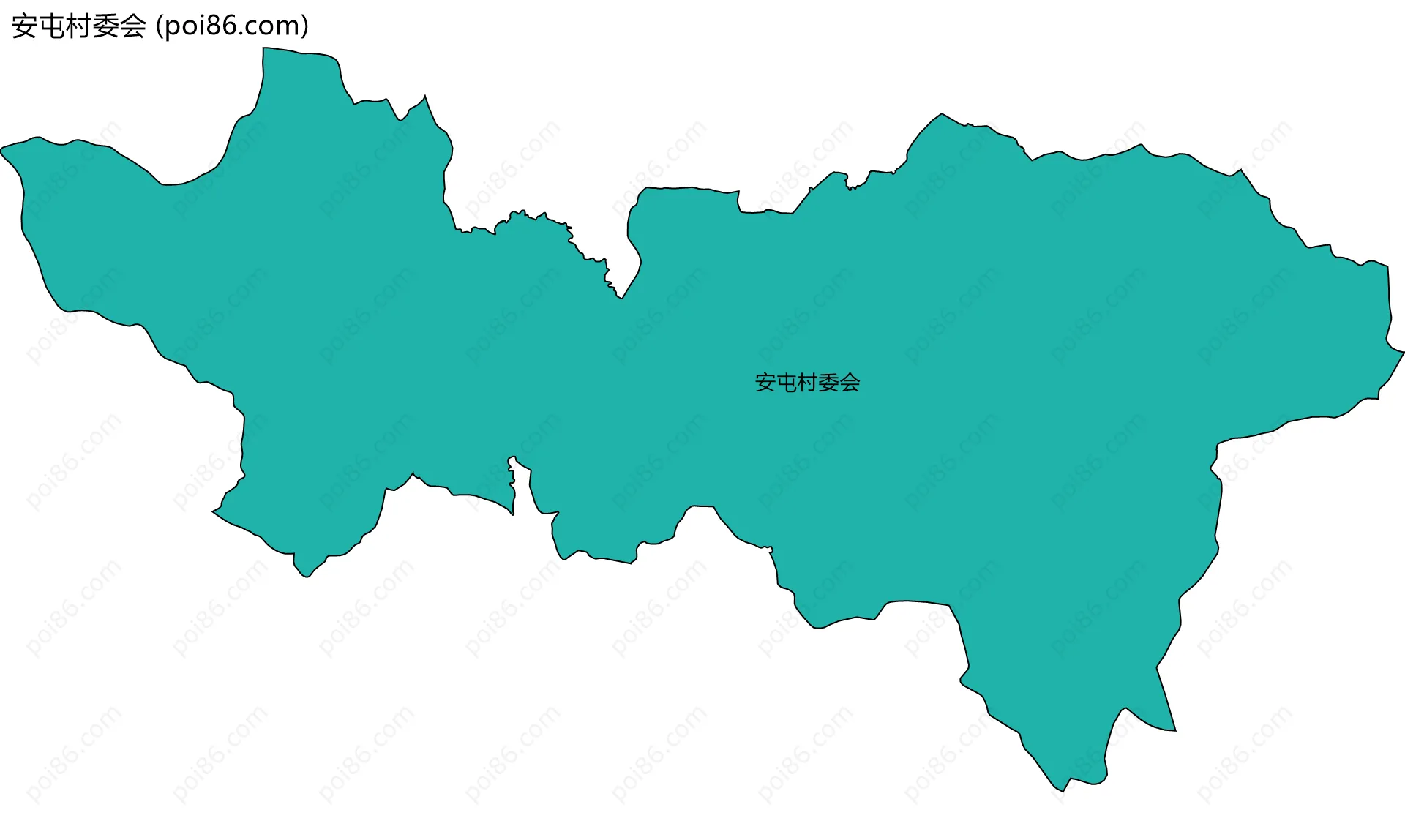 安屯村委会边界地图