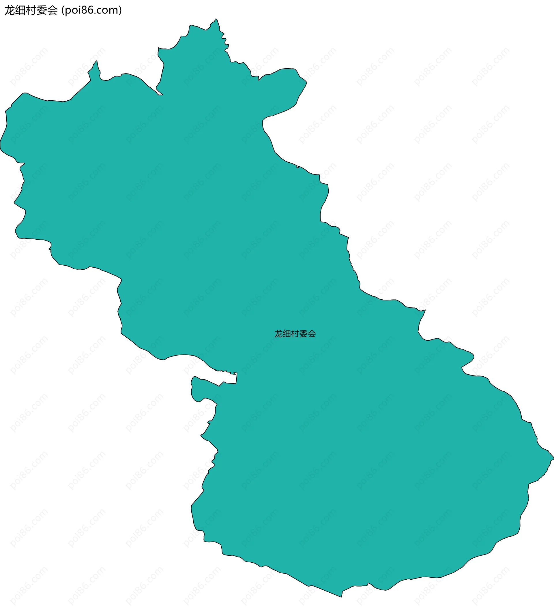 龙细村委会边界地图