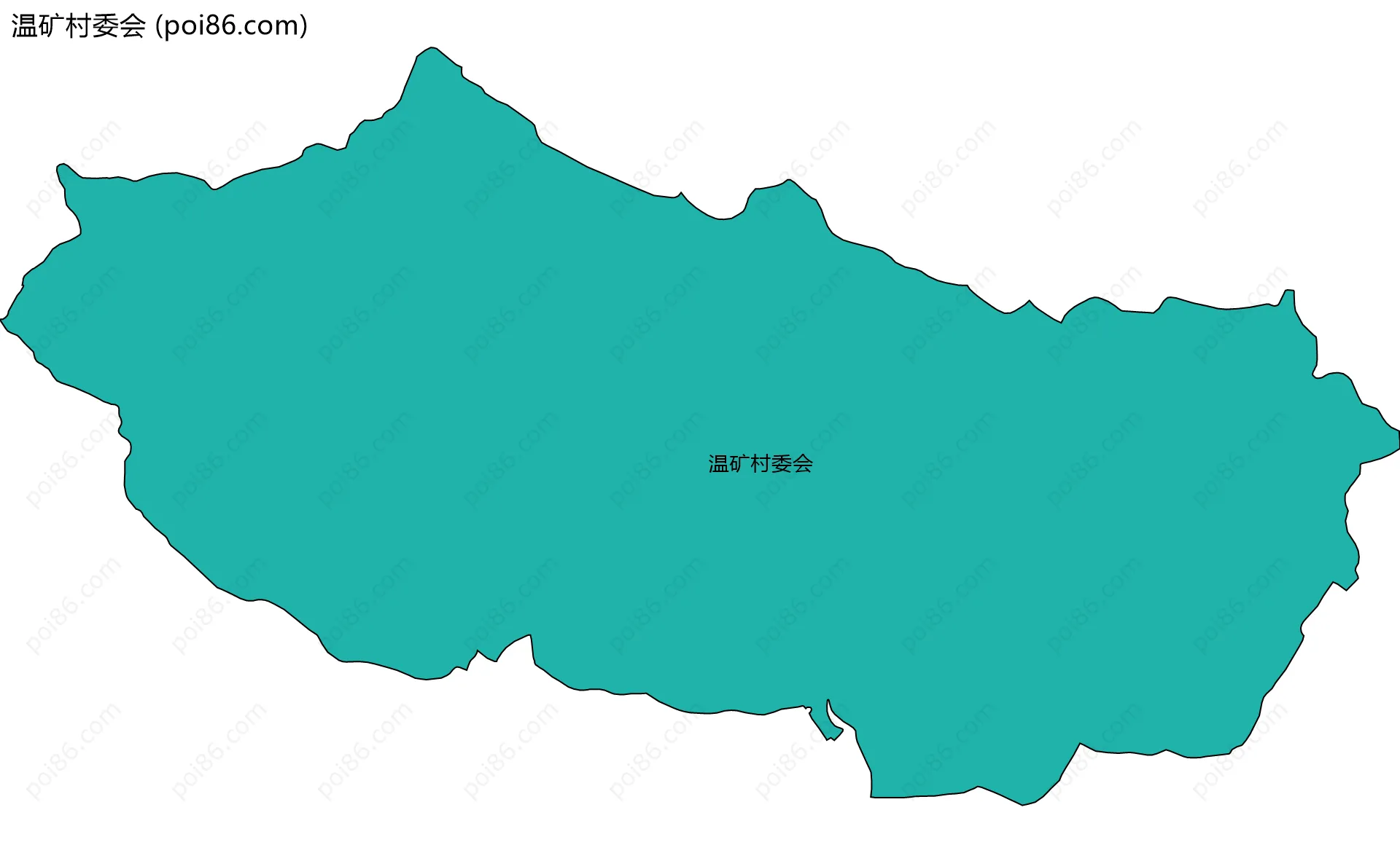 温矿村委会边界地图