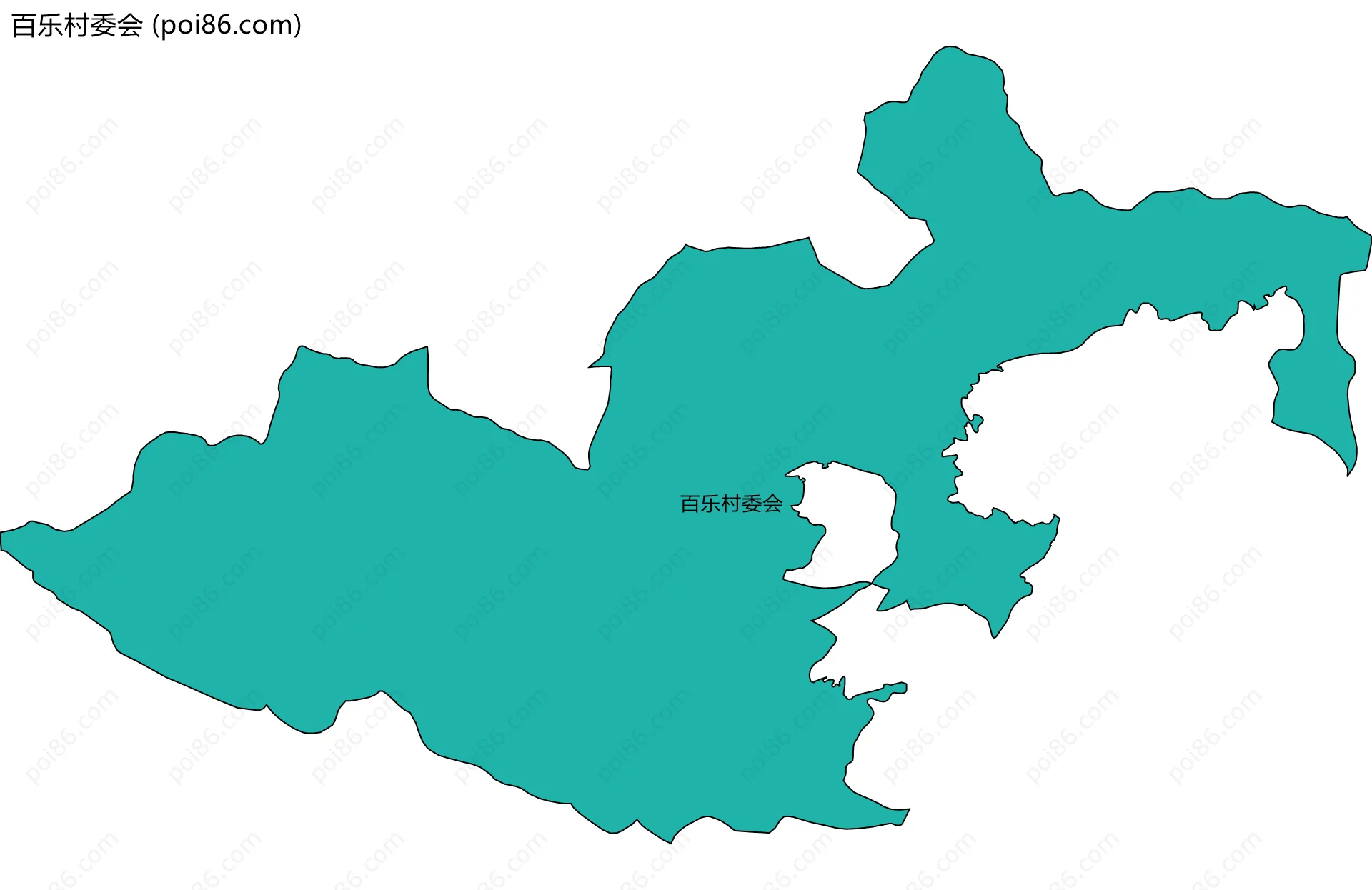 百乐村委会边界地图