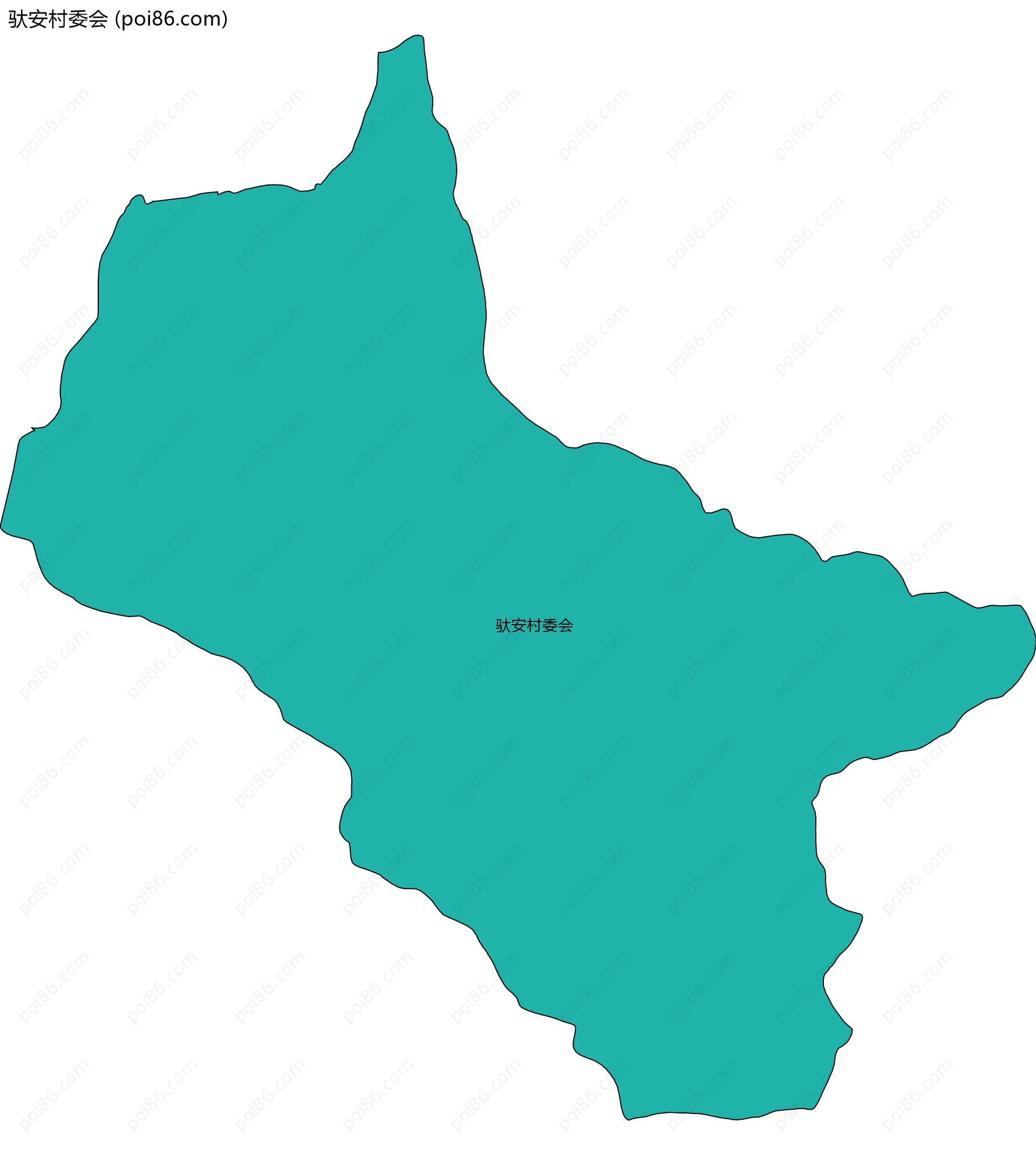 驮安村委会边界地图
