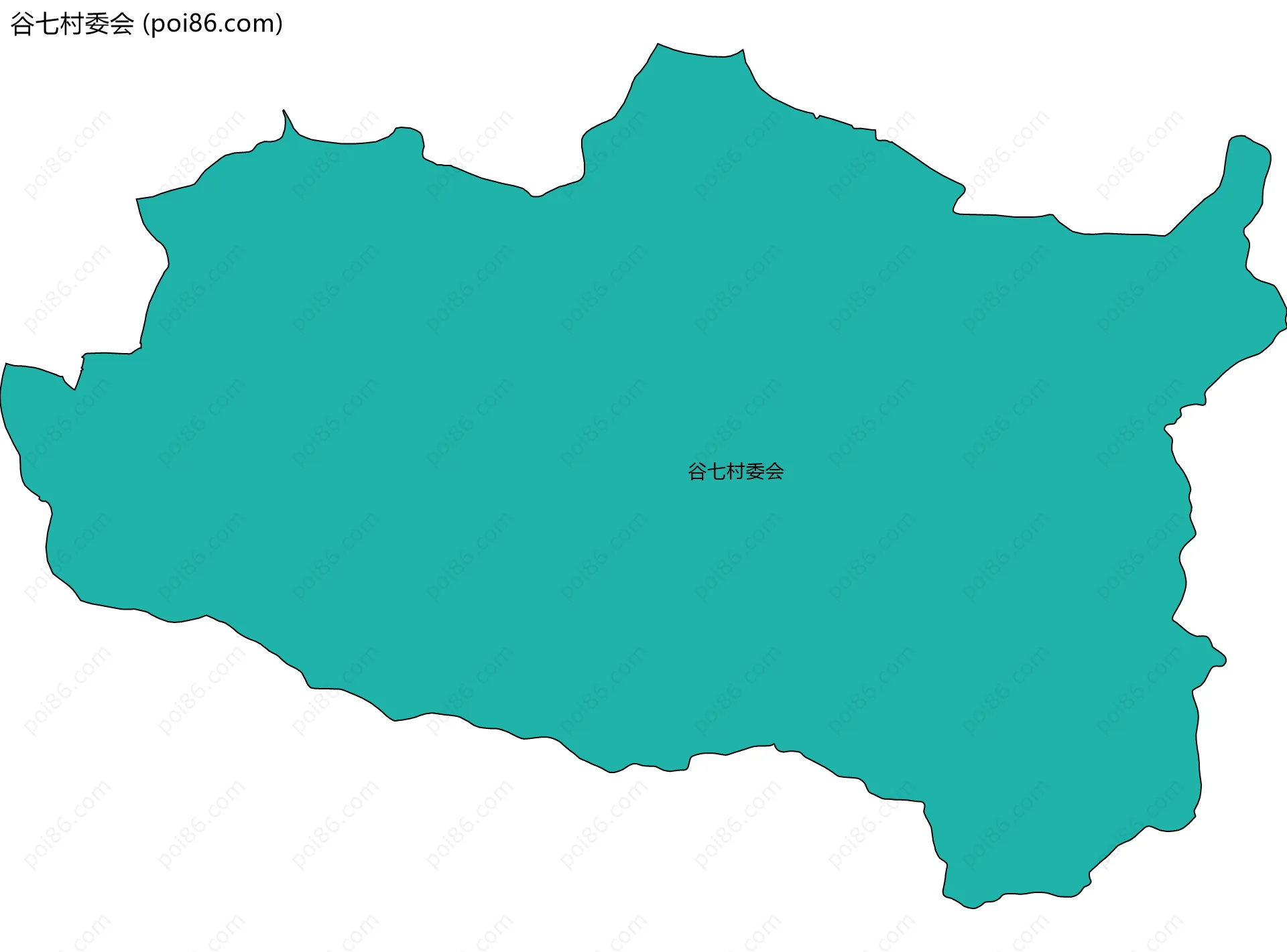 谷七村委会边界地图
