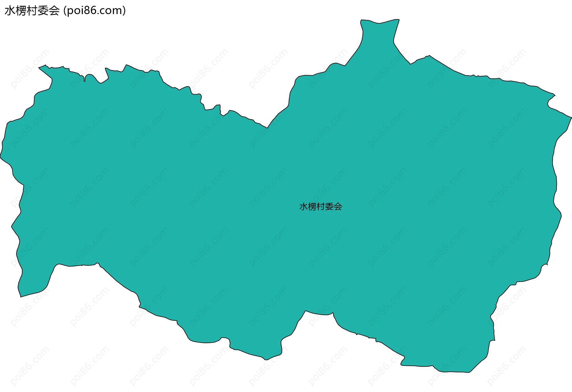 水楞村委会边界地图