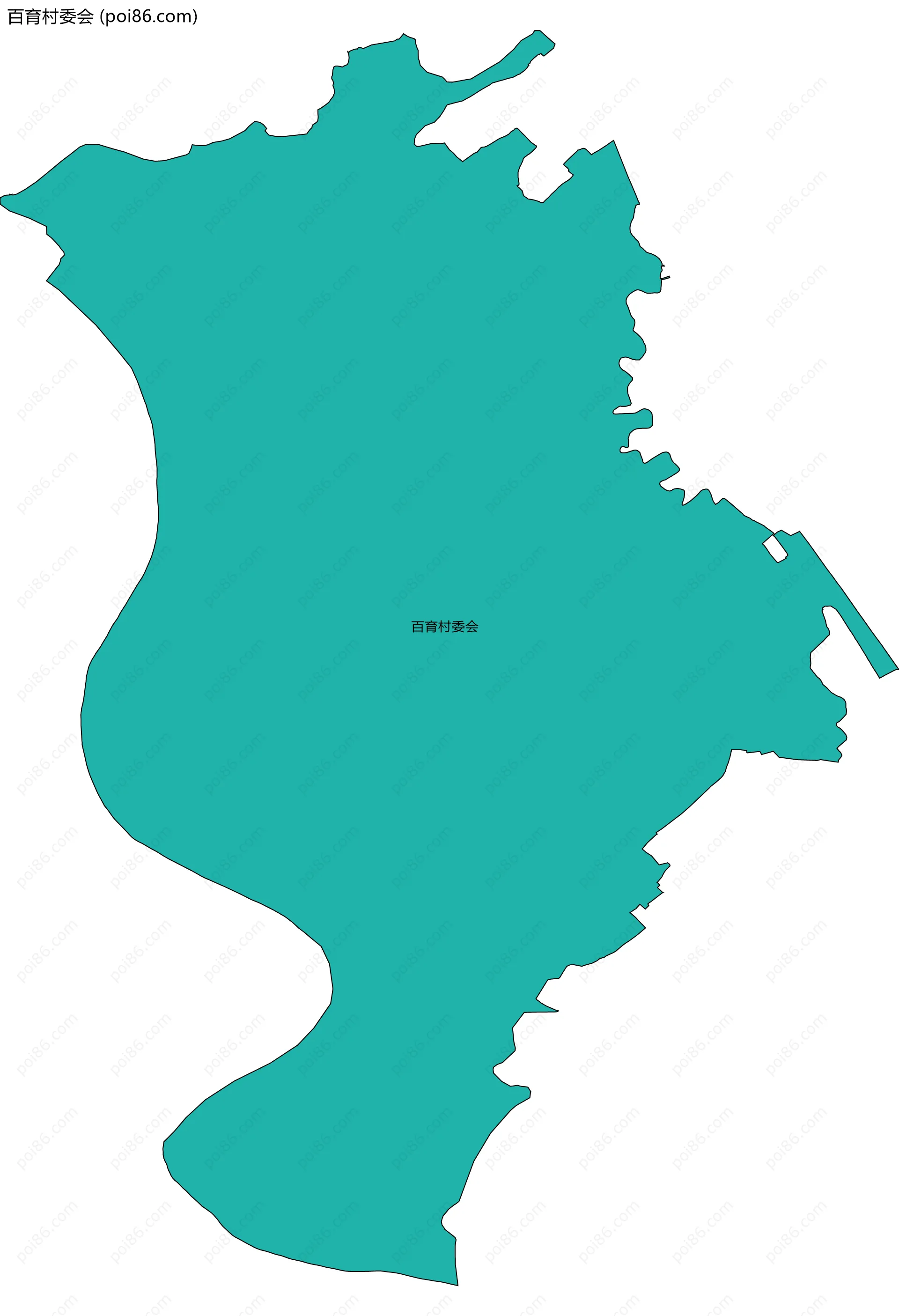 百育村委会边界地图