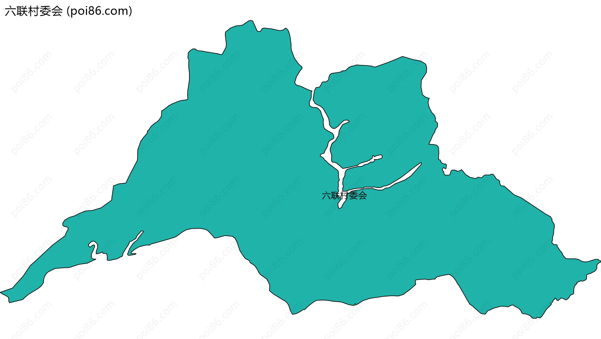 六联村委会边界地图