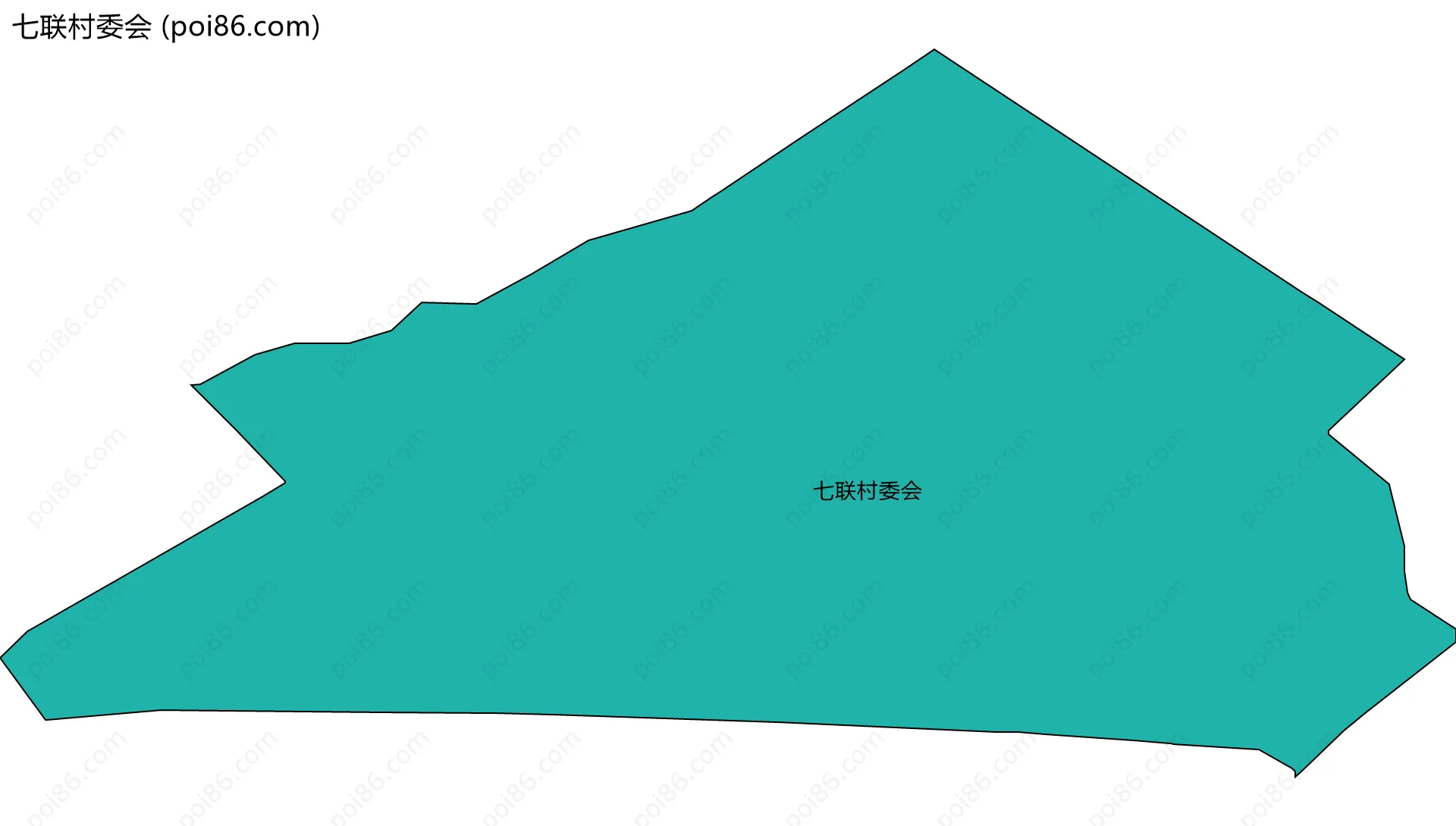 七联村委会边界地图