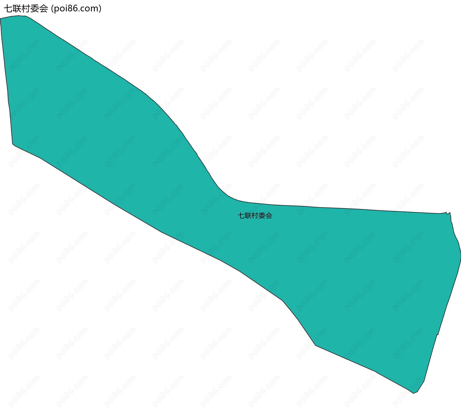 七联村委会边界地图